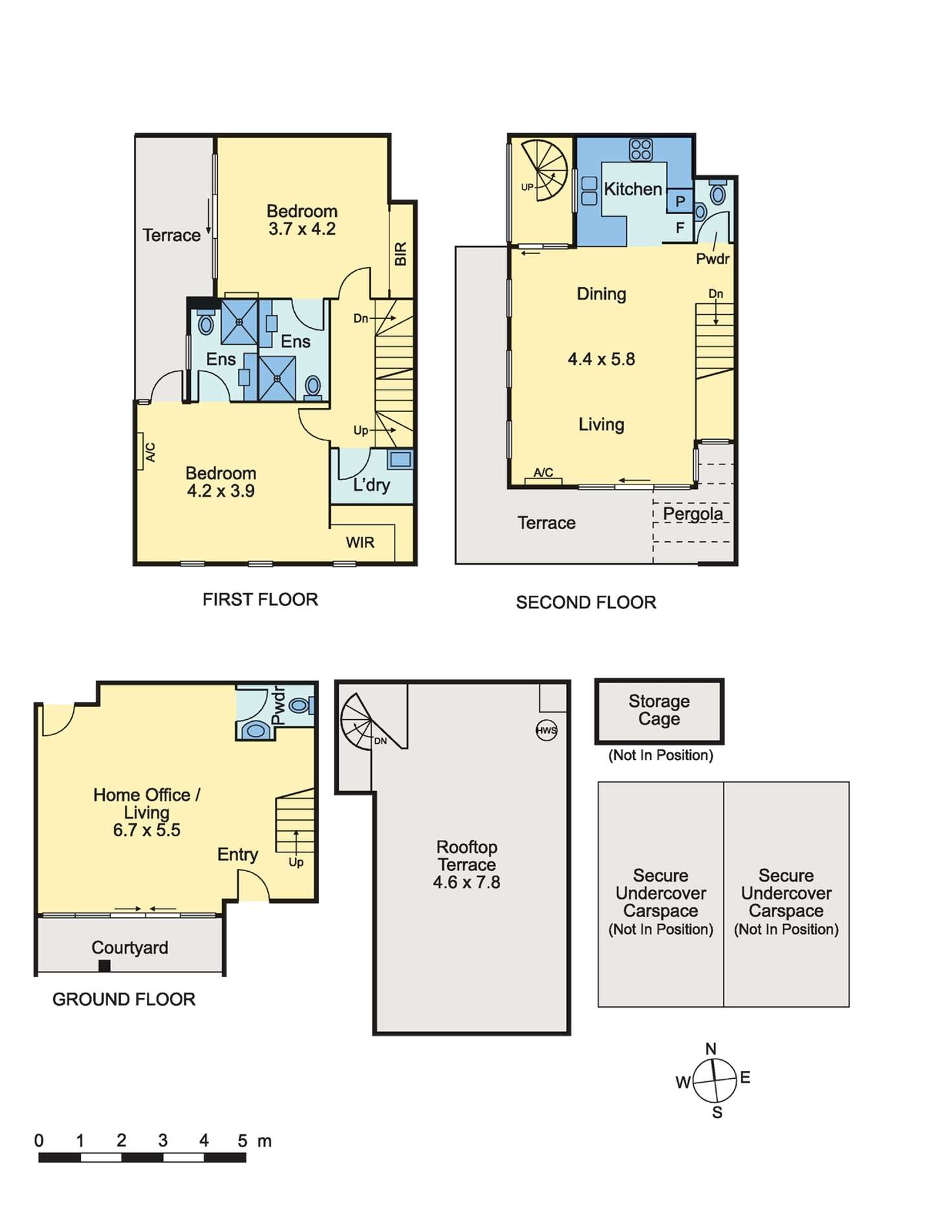 Floorplan of Homely townhouse listing, 2/417 Brunswick Road, Brunswick West VIC 3055