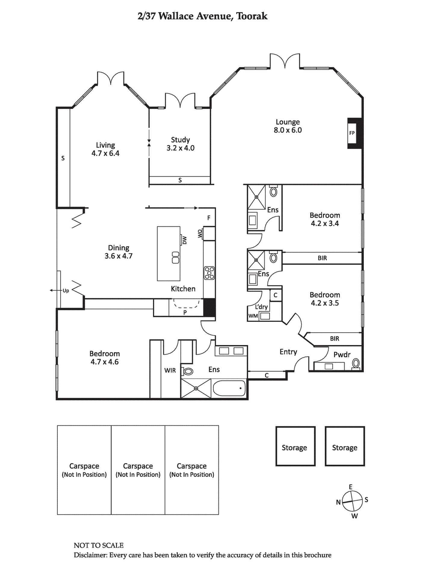 Floorplan of Homely apartment listing, 2/37 Wallace Avenue, Toorak VIC 3142
