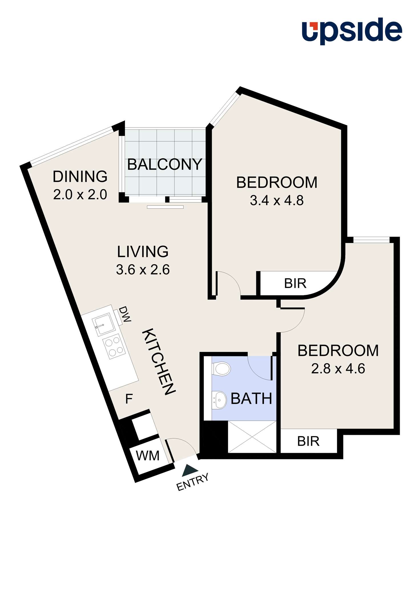 Floorplan of Homely apartment listing, 401/8 Daly Street, South Yarra VIC 3141