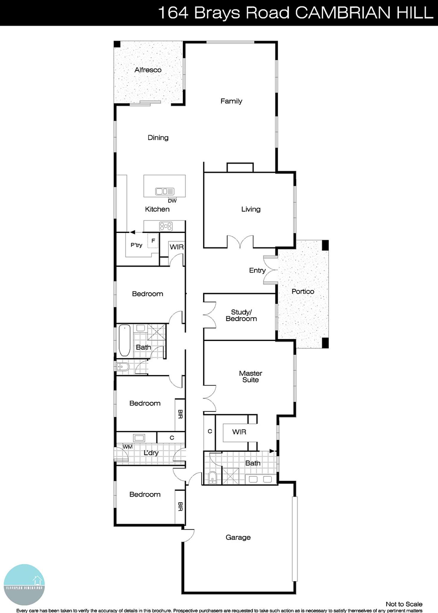 Floorplan of Homely house listing, 164 Brays Road, Cambrian Hill VIC 3352