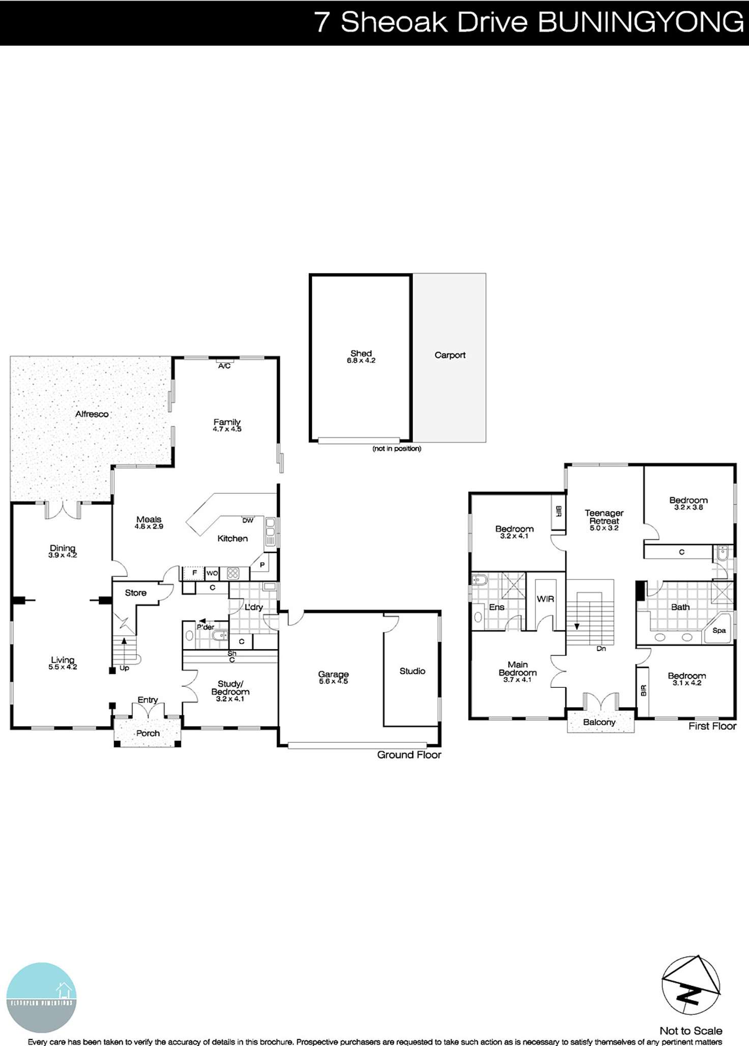 Floorplan of Homely house listing, 7 Sheoak Drive, Buninyong VIC 3357