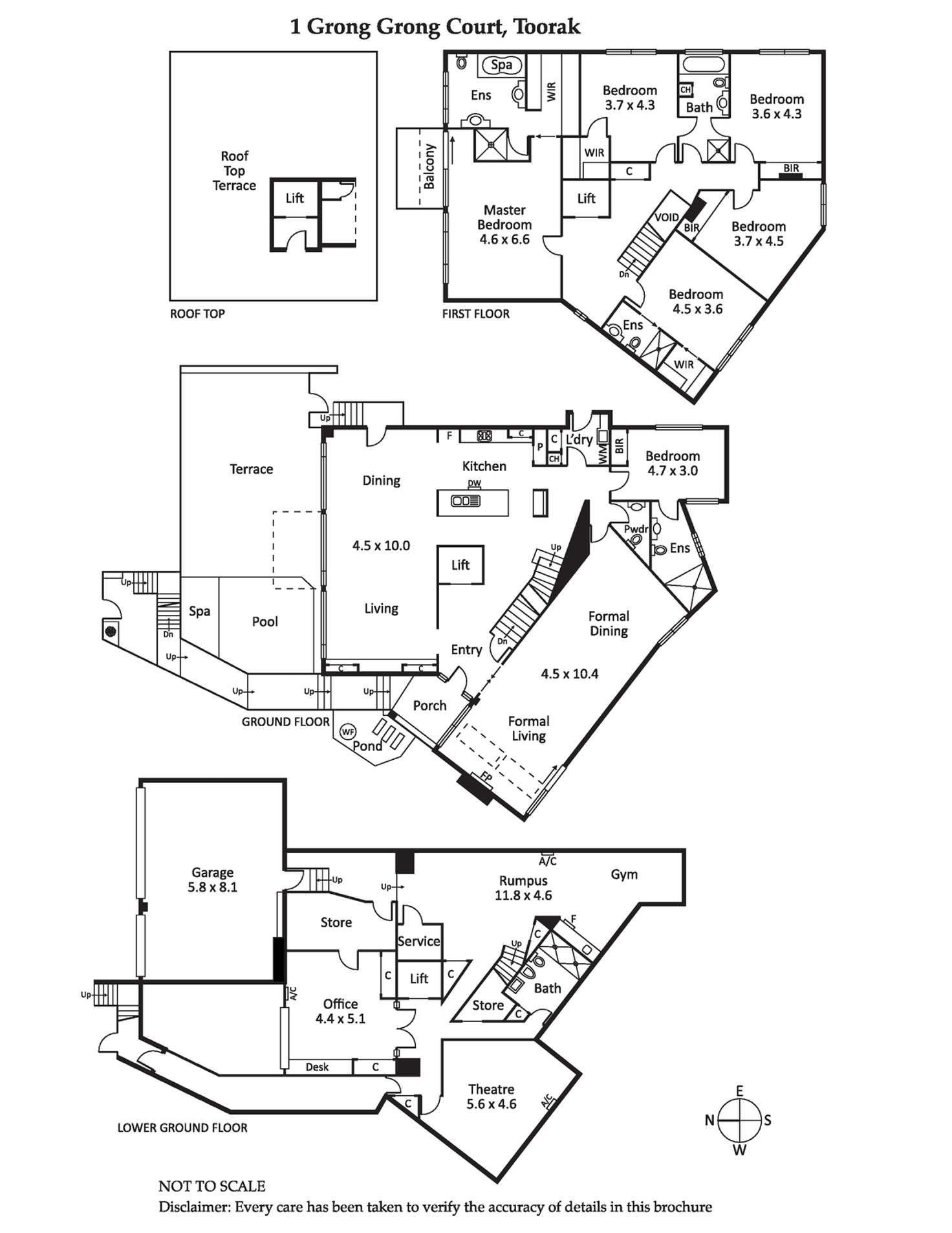 Floorplan of Homely house listing, 1 Grong Grong Court, Toorak VIC 3142