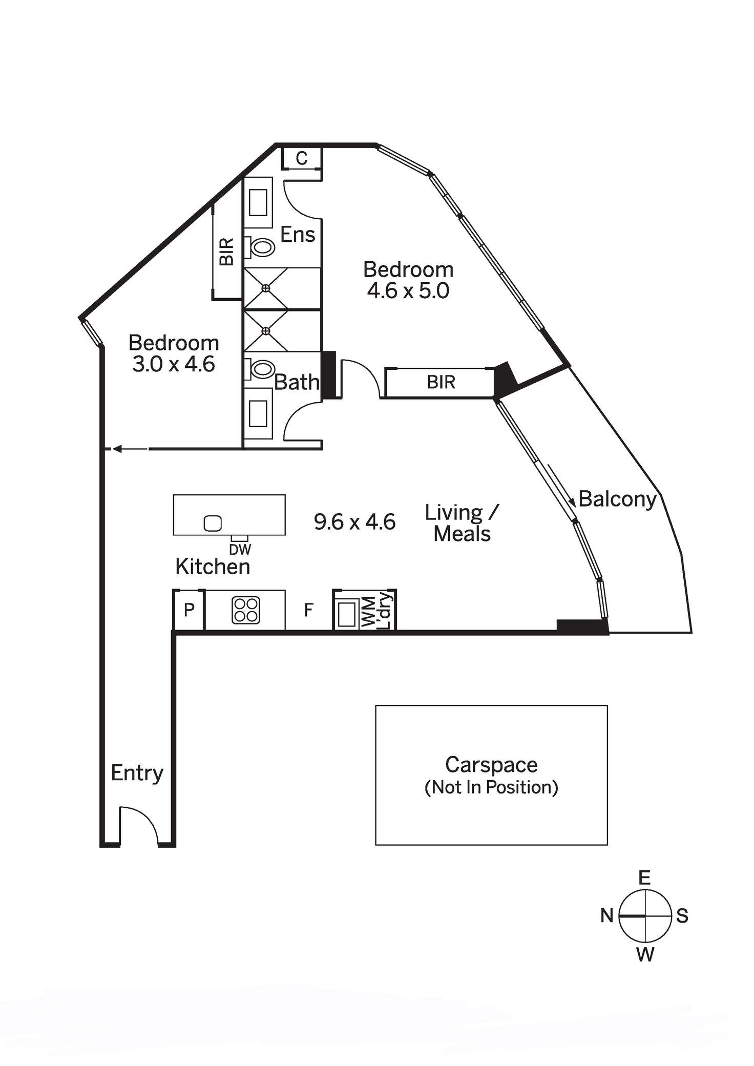 Floorplan of Homely apartment listing, 206/10 Railway Walk North, Hampton VIC 3188