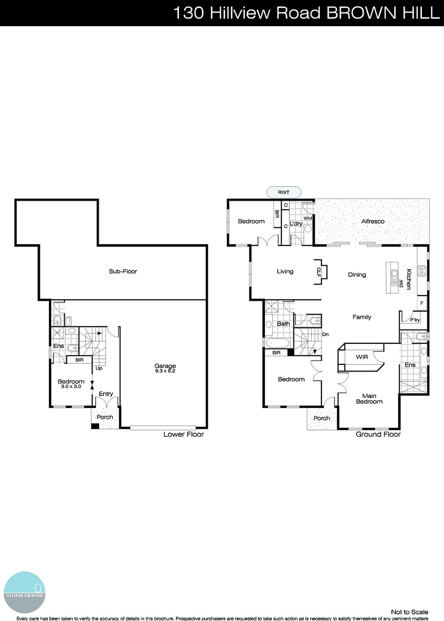 Floorplan of Homely house listing, 130 Hillview Road, Brown Hill VIC 3350