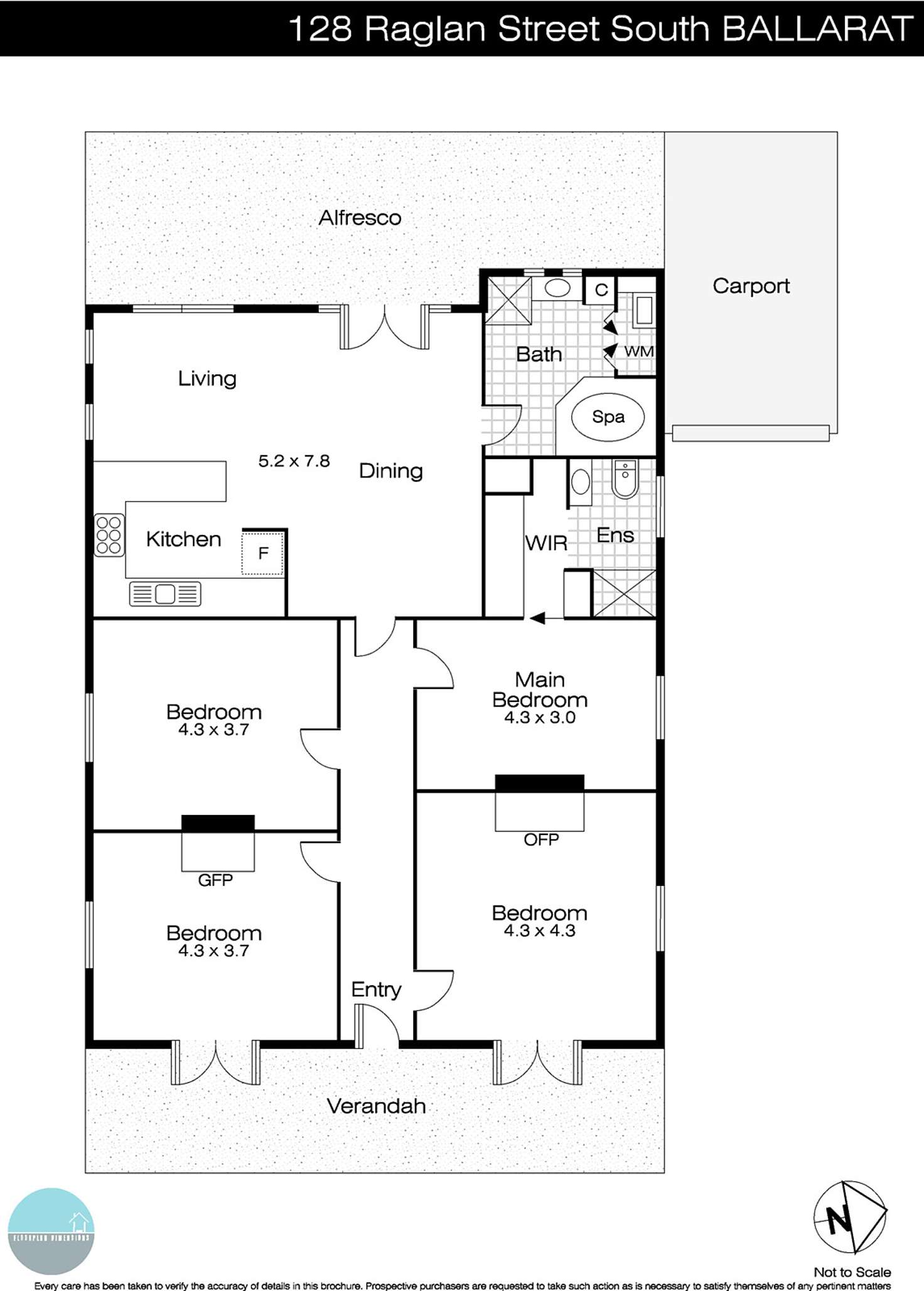 Floorplan of Homely house listing, 128 Raglan Street South, Ballarat Central VIC 3350