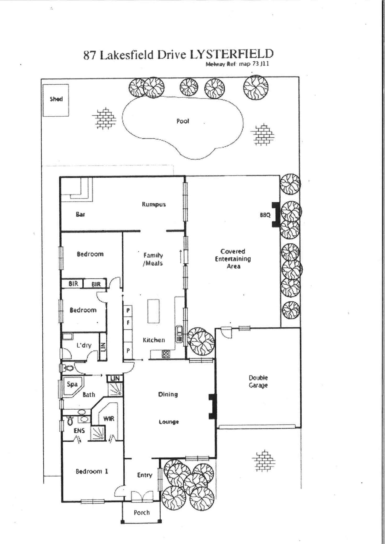 Floorplan of Homely house listing, 87 Lakesfield Drive, Lysterfield VIC 3156
