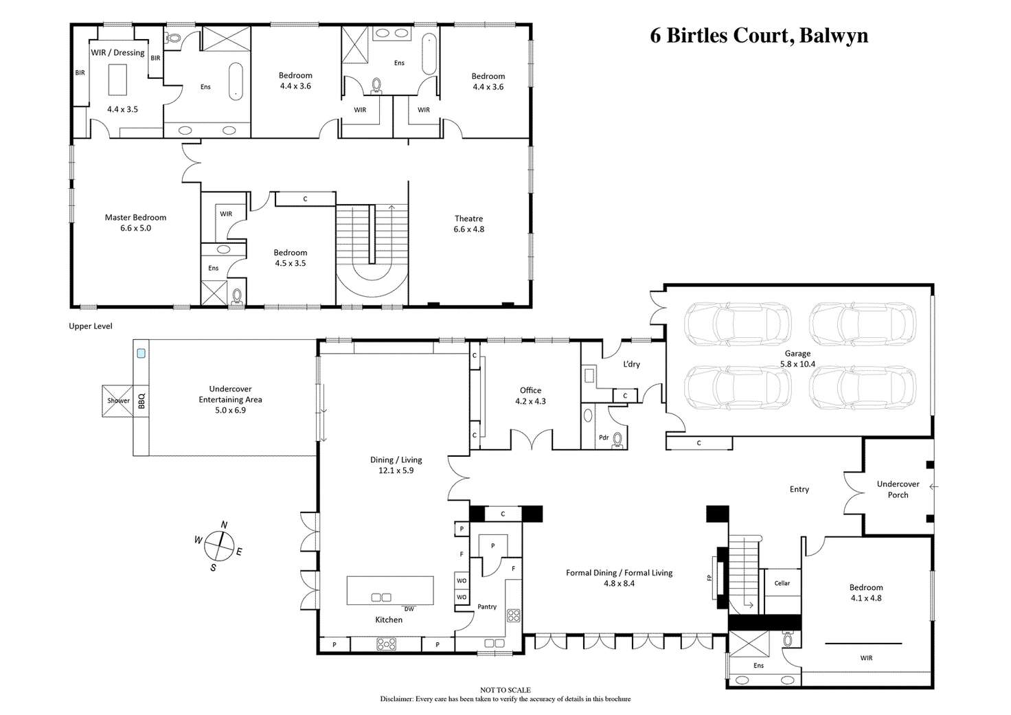 Floorplan of Homely house listing, 6 Birtles Court, Balwyn VIC 3103