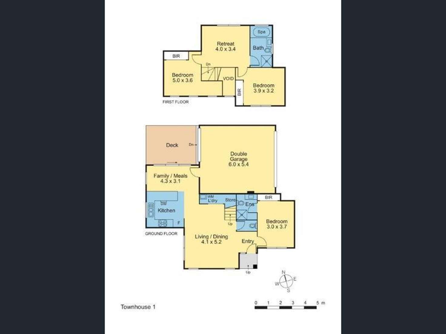 Floorplan of Homely townhouse listing, 1/7 Ceram Court, Heidelberg West VIC 3081