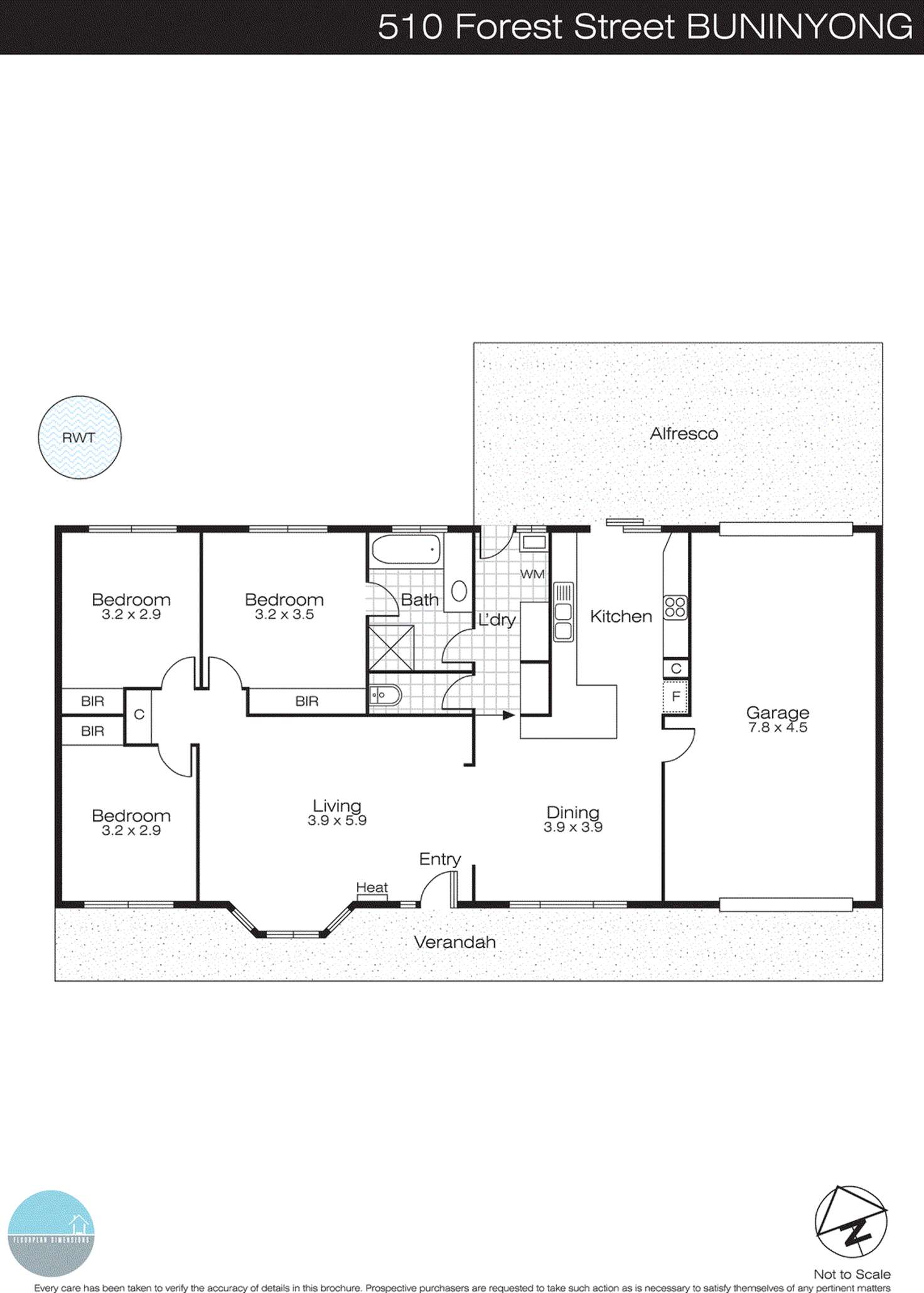 Floorplan of Homely house listing, 510 Forest Street, Buninyong VIC 3357