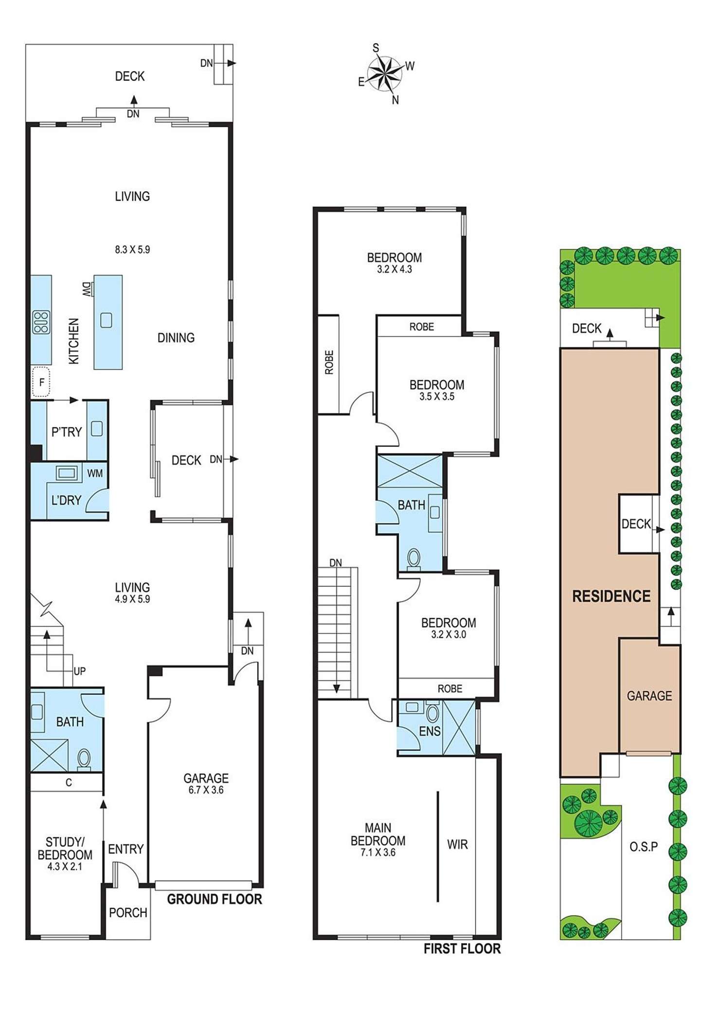 Floorplan of Homely townhouse listing, . Centre  Road, Bentleigh VIC 3204