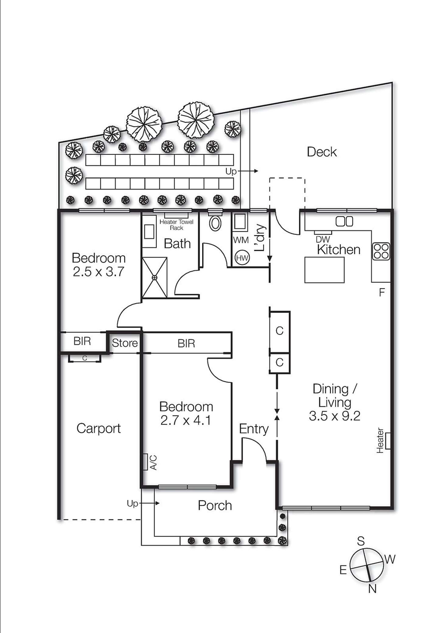Floorplan of Homely villa listing, 6/105 Cochrane Street, Brighton VIC 3186