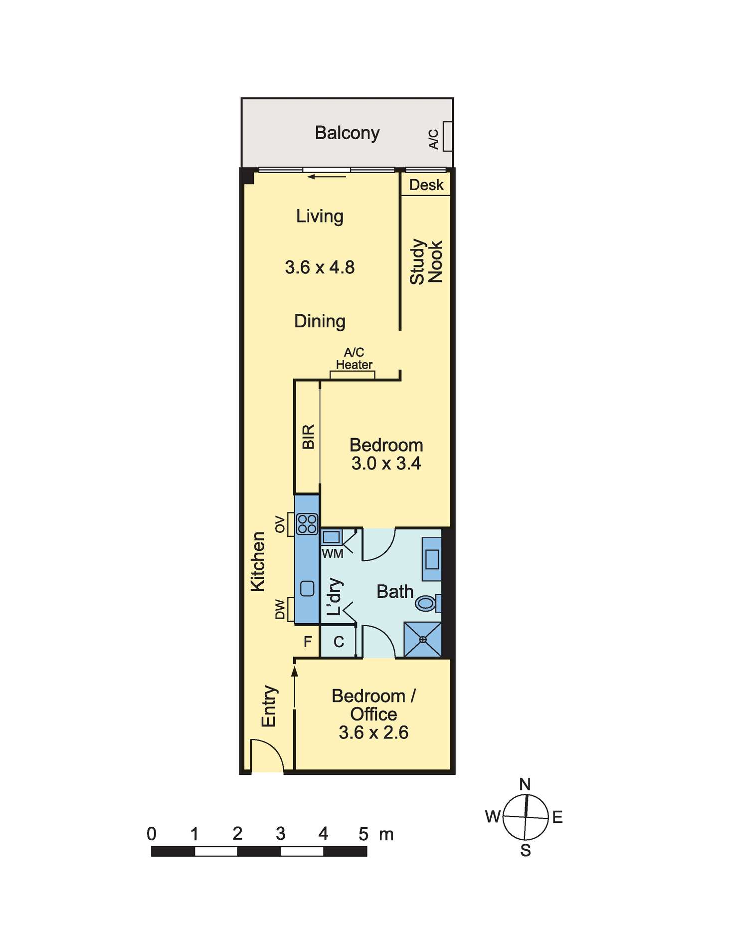 Floorplan of Homely apartment listing, 1018/59 Paisley Street, Footscray VIC 3011