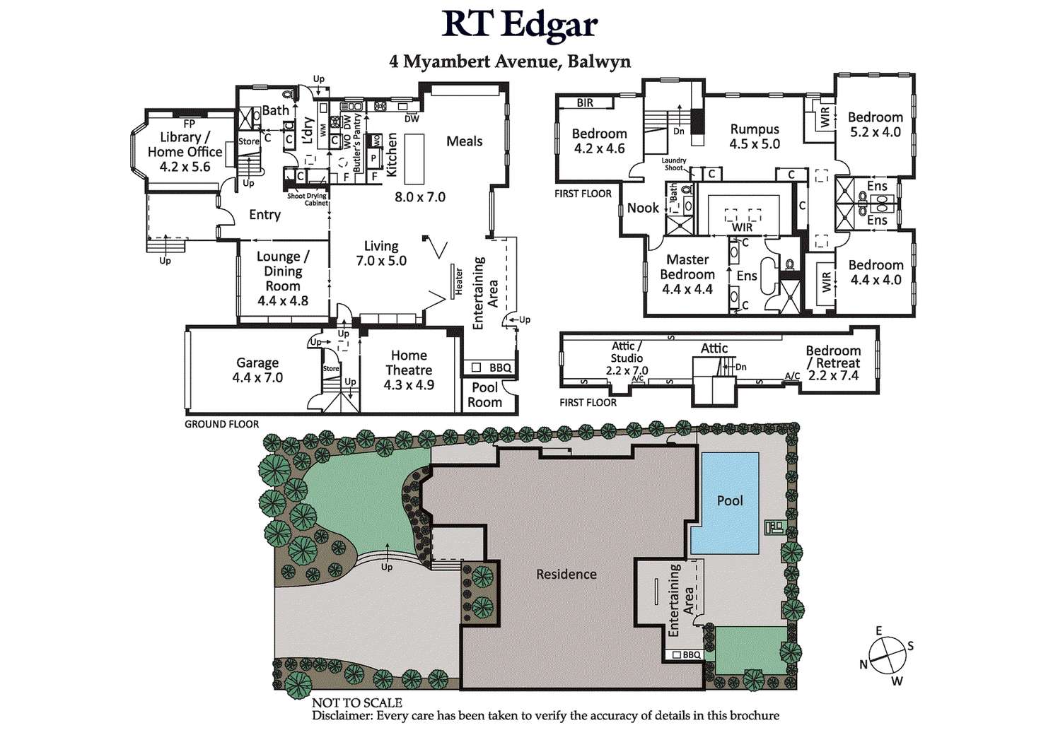 Floorplan of Homely house listing, 4 Myambert Avenue, Balwyn VIC 3103