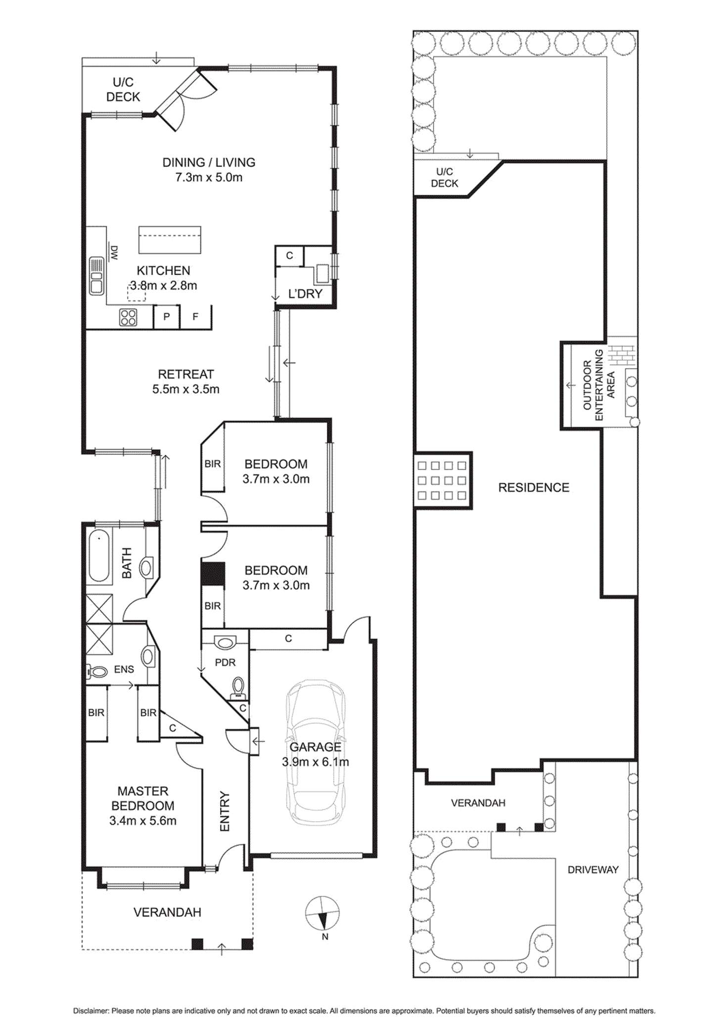 Floorplan of Homely unit listing, 6A Rudyard Street, Bentleigh East VIC 3165