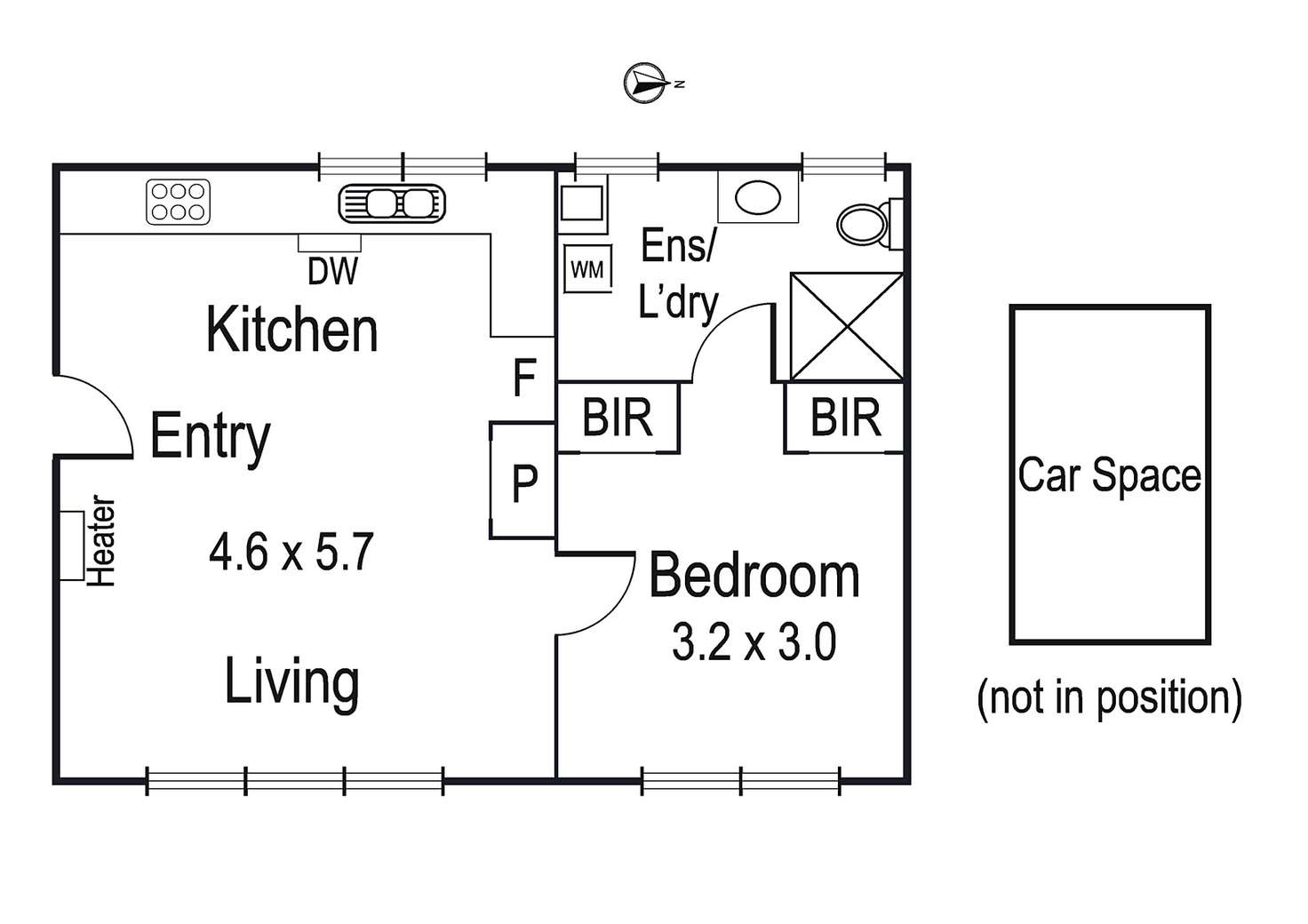 Floorplan of Homely apartment listing, 16/59-61 Green Street, Ivanhoe VIC 3079