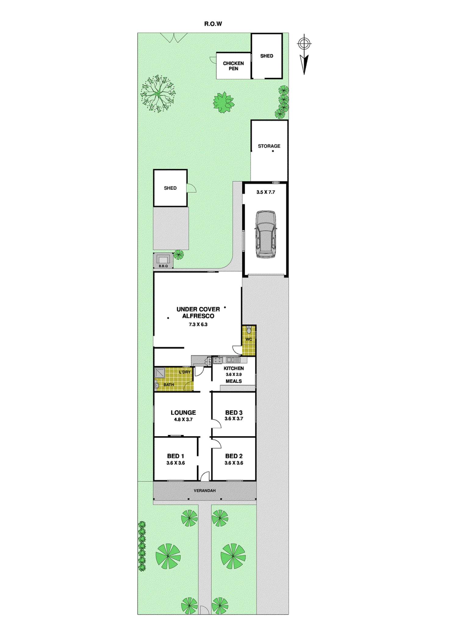 Floorplan of Homely house listing, 104 Collins Street, Thornbury VIC 3071