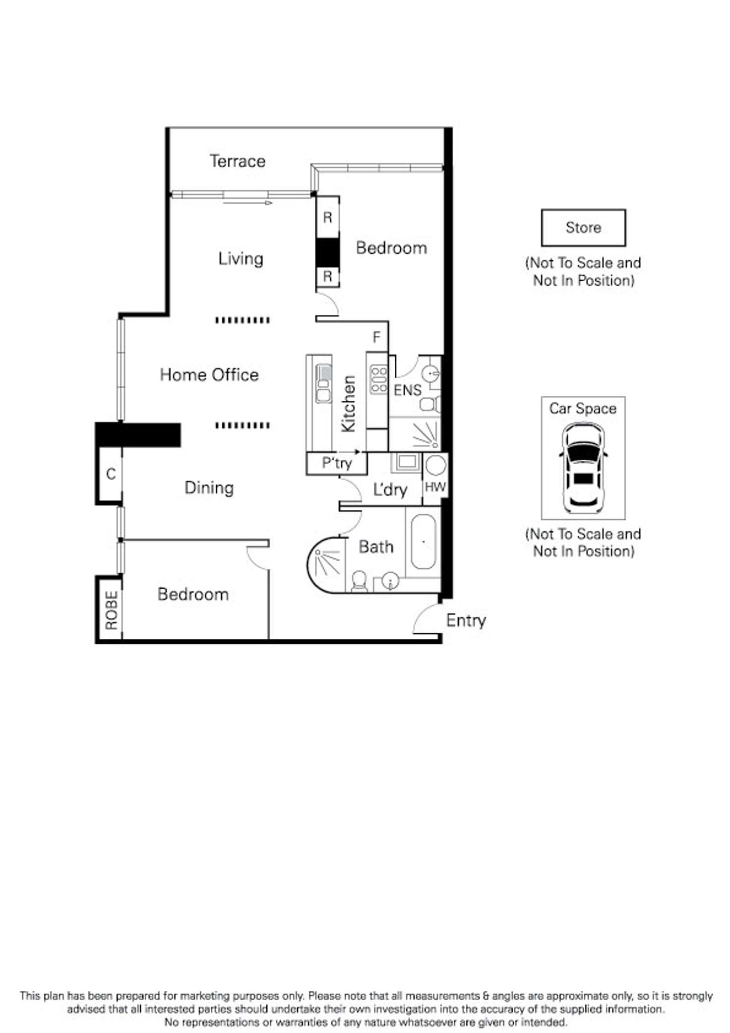 Floorplan of Homely apartment listing, 61/299 Queen Street, Melbourne VIC 3000