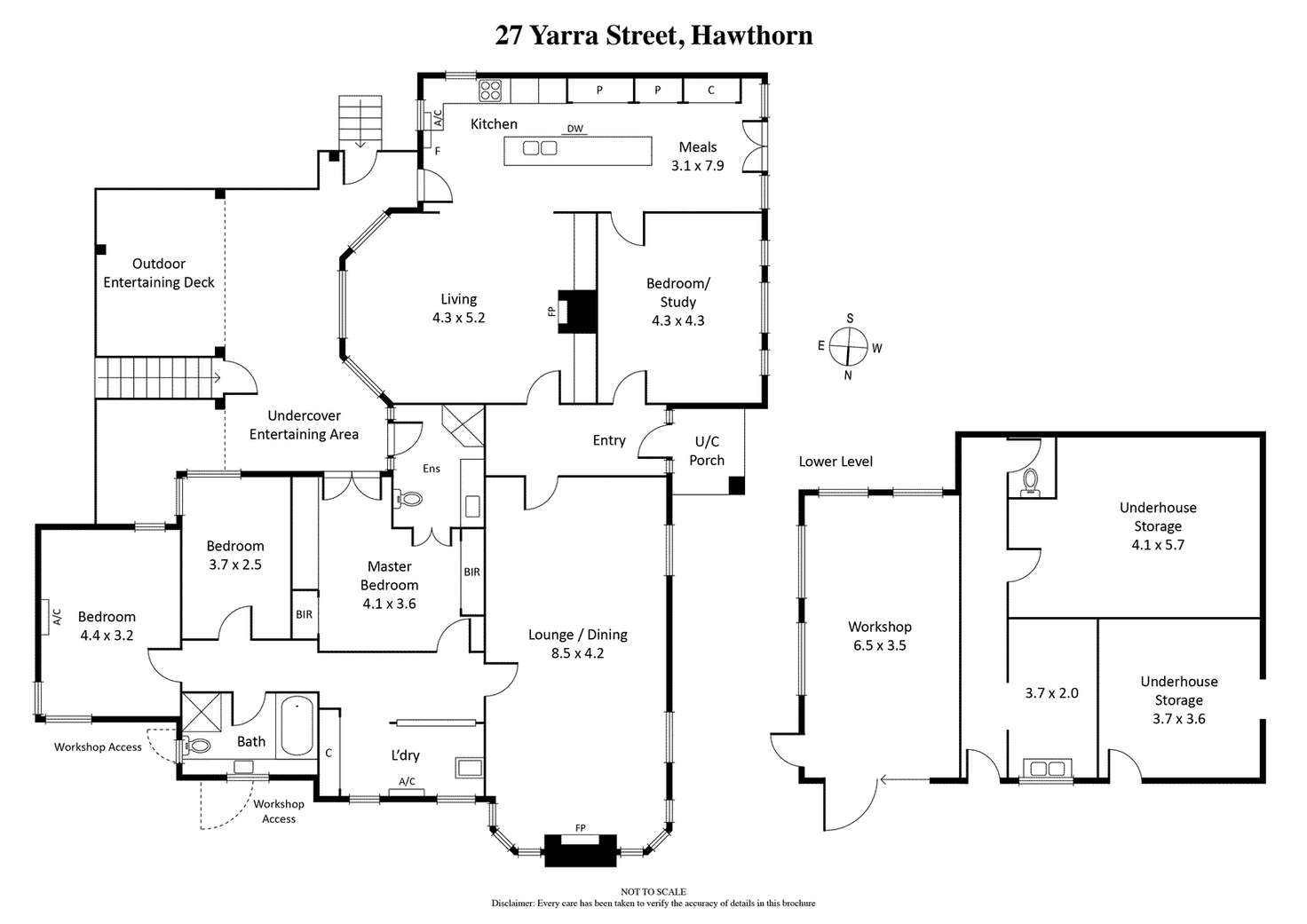 Floorplan of Homely house listing, 27 Yarra Street, Hawthorn VIC 3122