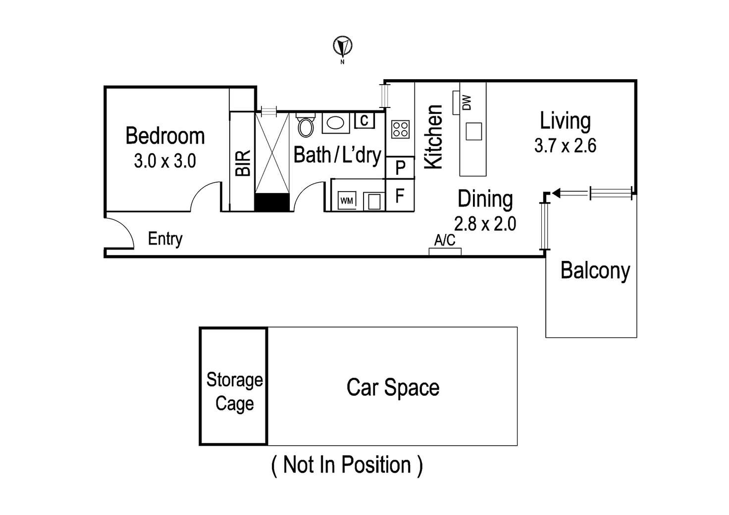 Floorplan of Homely apartment listing, 102/204-206 Lower Heidelberg Road, Ivanhoe East VIC 3079