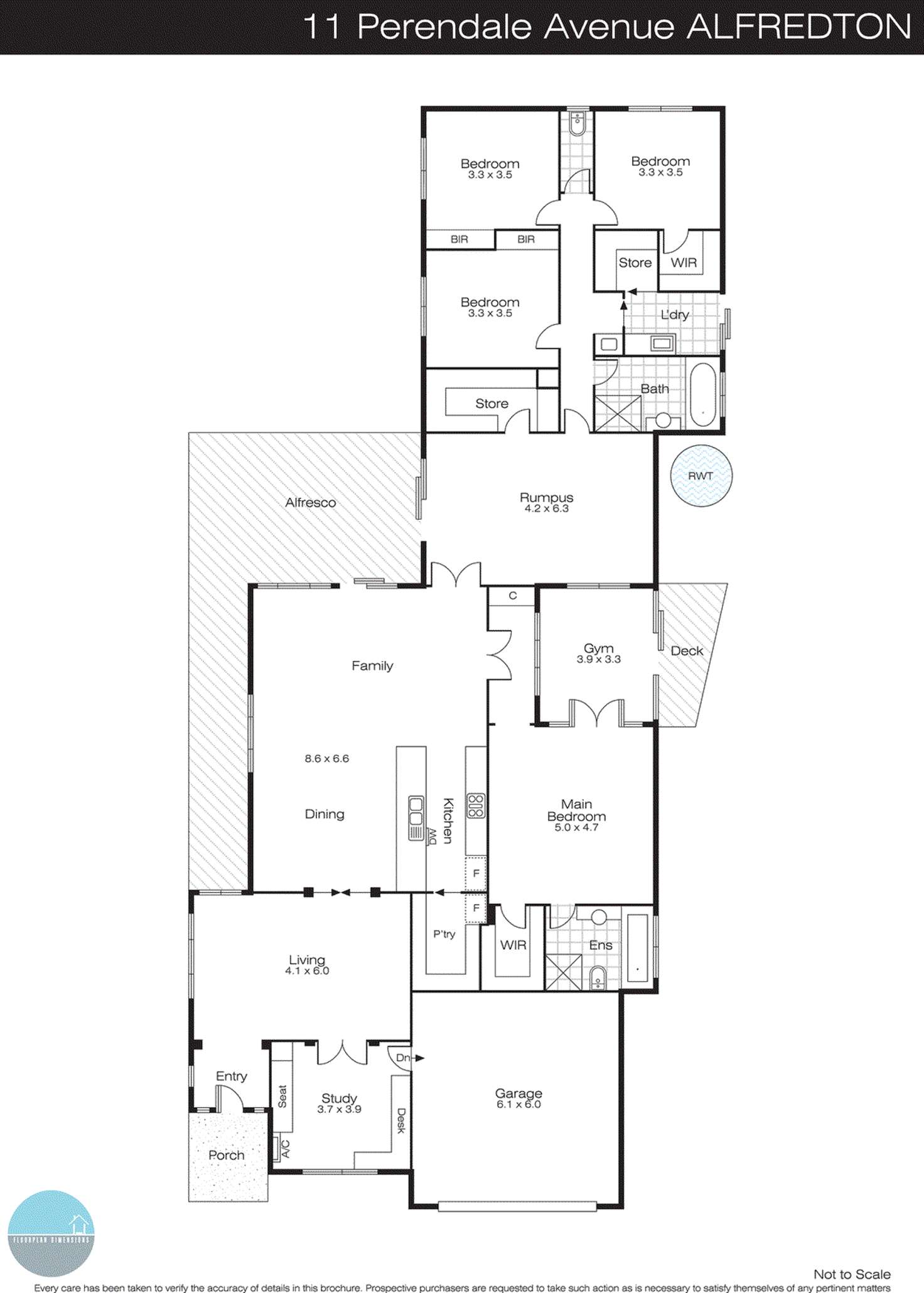 Floorplan of Homely house listing, 11 Perendale Street, Alfredton VIC 3350
