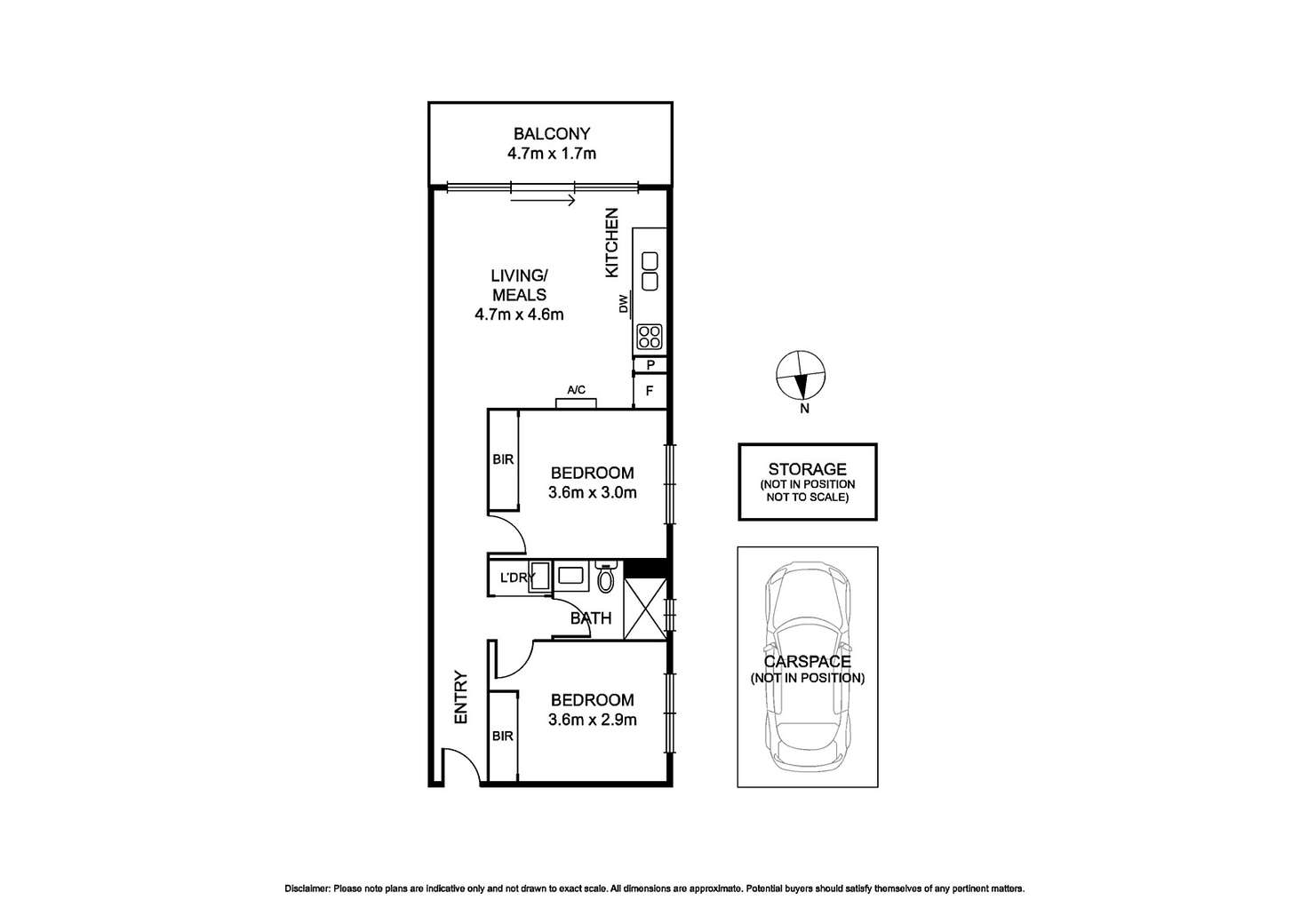 Floorplan of Homely apartment listing, 102/688 Inkerman Road, Caulfield North VIC 3161