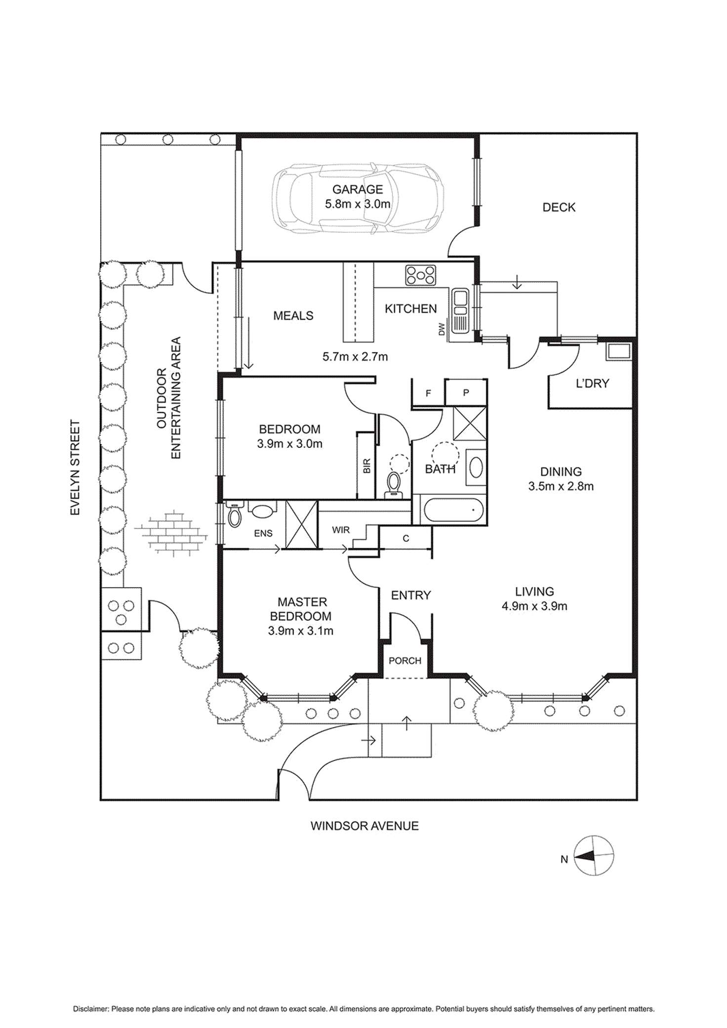 Floorplan of Homely unit listing, 3/1 Beths Street, Bentleigh VIC 3204