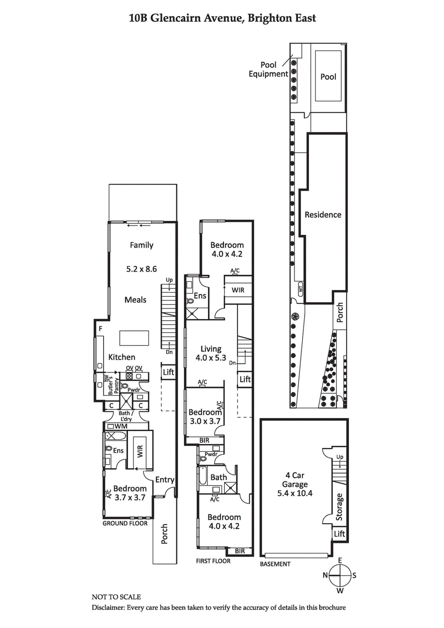 Floorplan of Homely townhouse listing, 10B Glencairn Avenue, Brighton East VIC 3187