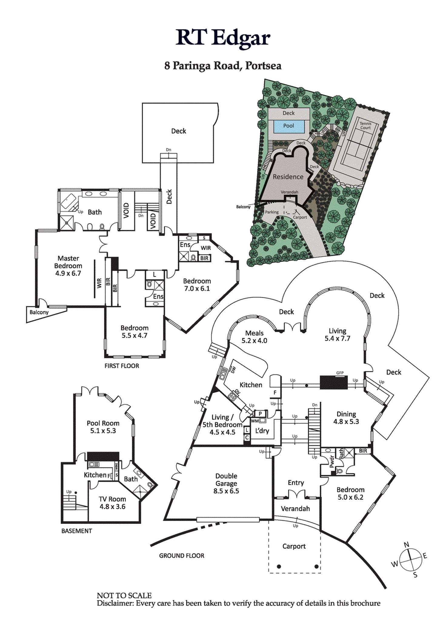 Floorplan of Homely house listing, 8 Paringa Road, Portsea VIC 3944