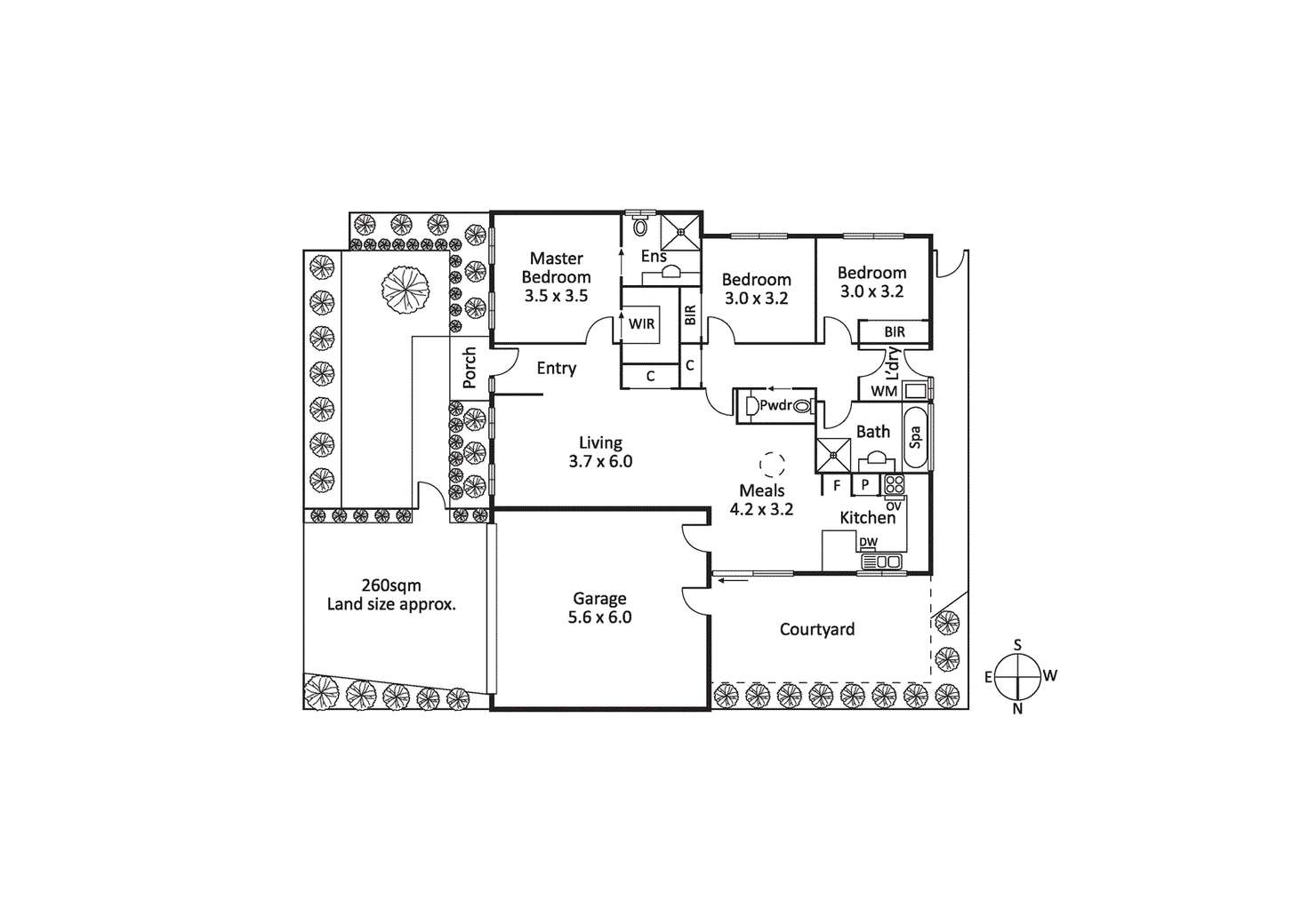 Floorplan of Homely townhouse listing, 1/13 Albert Street, Highett VIC 3190