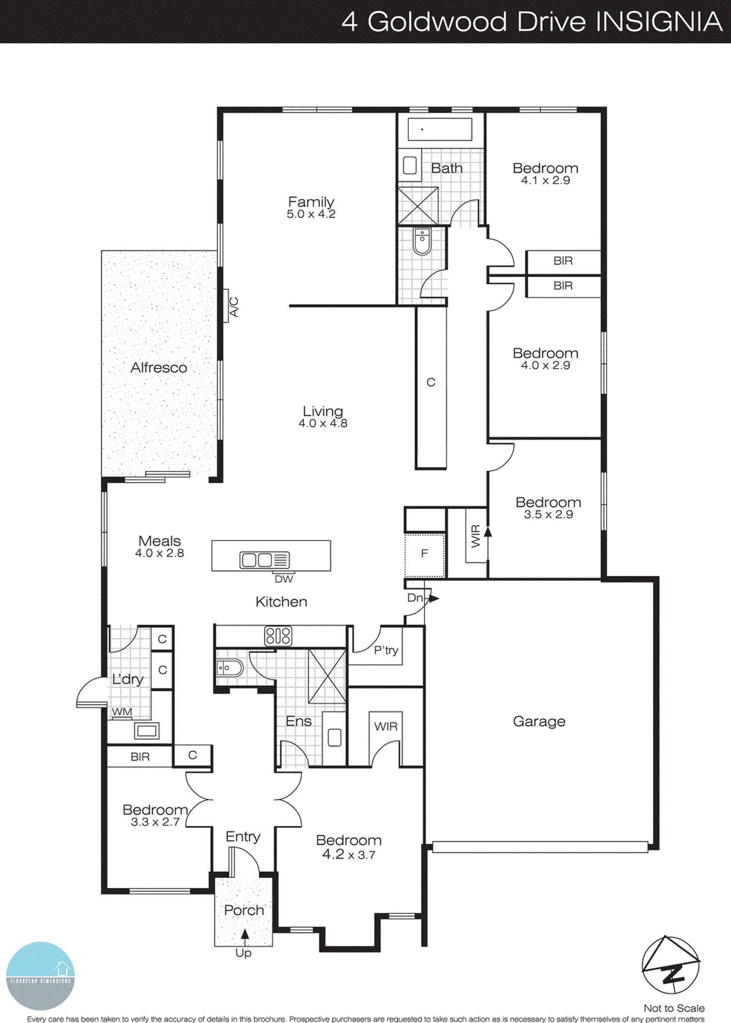 Floorplan of Homely house listing, 4 Goldwood Drive, Alfredton VIC 3350