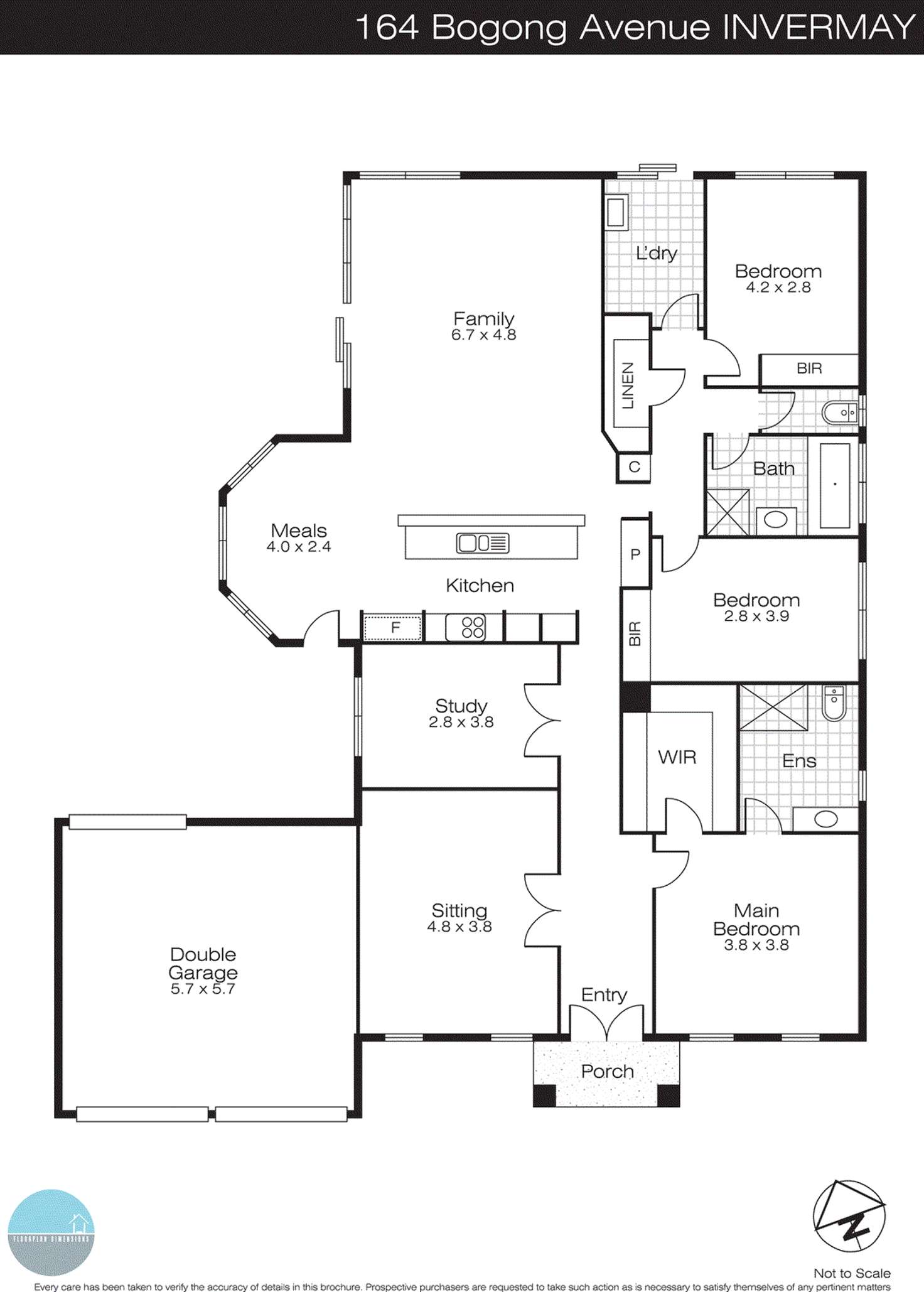 Floorplan of Homely house listing, 164 Bogong Avenue, Invermay Park VIC 3350