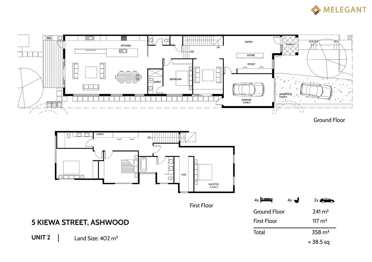 Floorplan of Homely house listing, 1/5 Kiewa Street, Ashwood VIC 3147