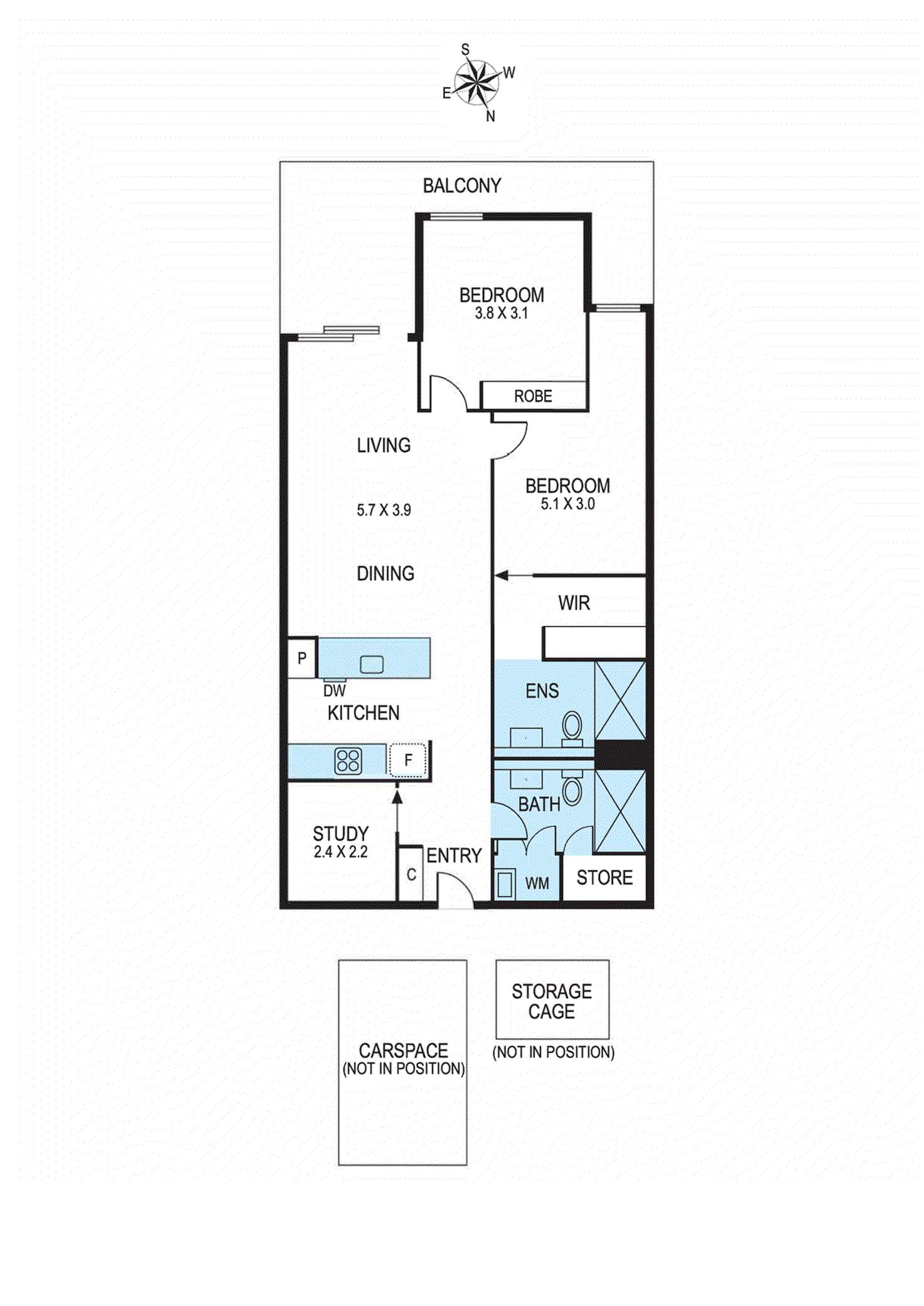 Floorplan of Homely apartment listing, 107/284 Highett Road, Highett VIC 3190