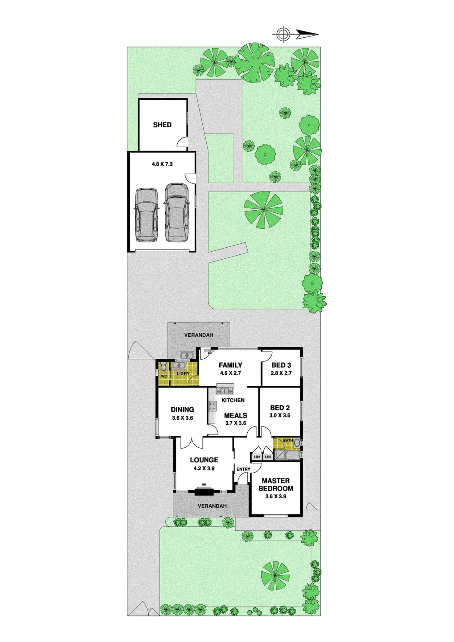Floorplan of Homely house listing, 5 Dennis Street, Reservoir VIC 3073
