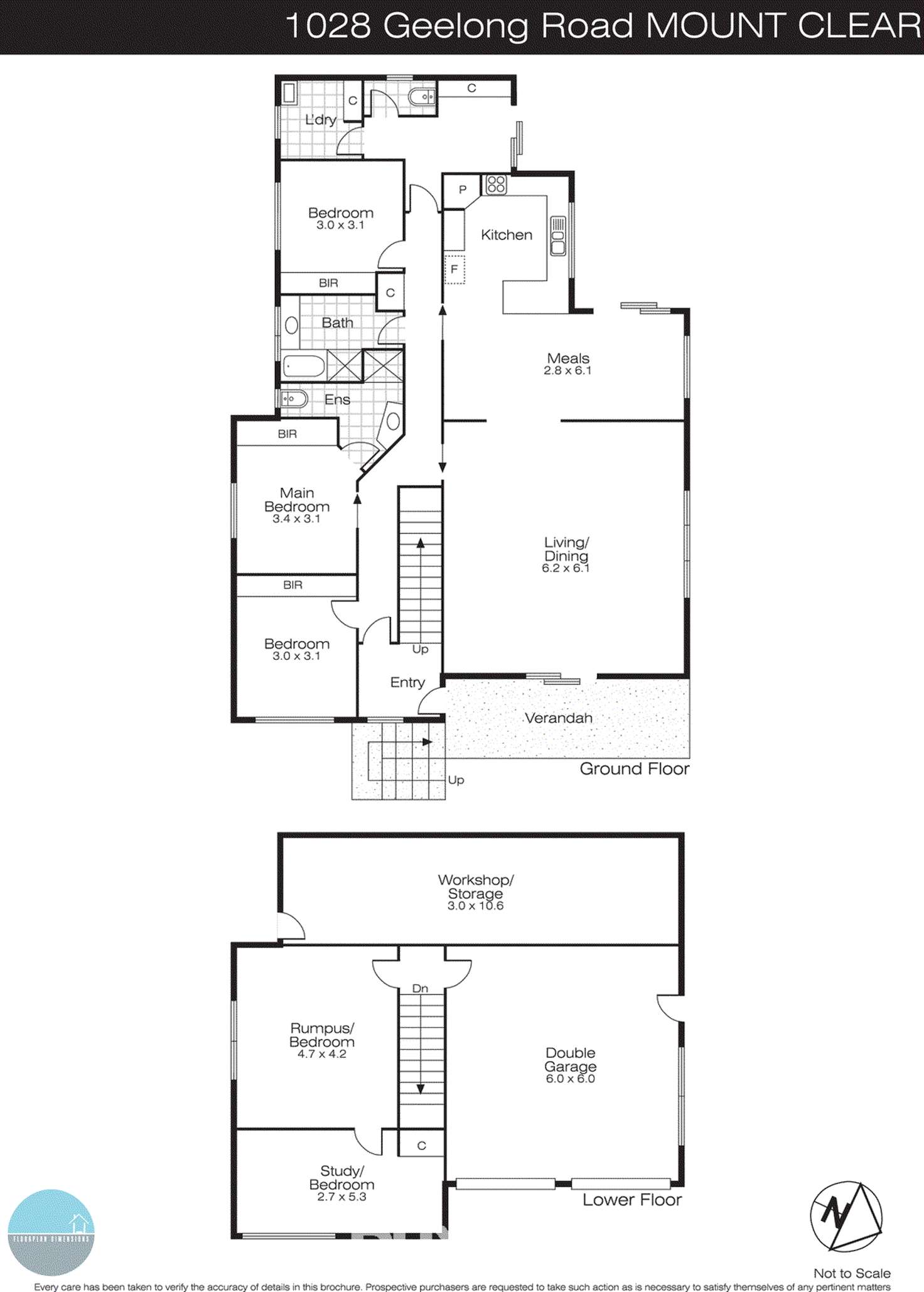 Floorplan of Homely house listing, 1028 Geelong Road, Mount Clear VIC 3350