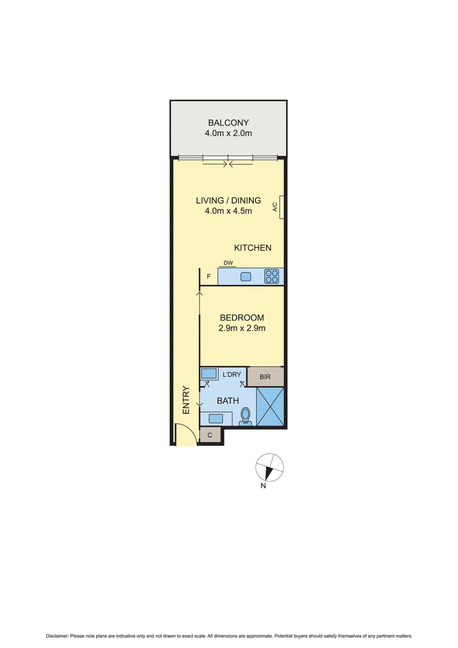 Floorplan of Homely apartment listing, 407/7 Berkeley Street, Doncaster VIC 3108