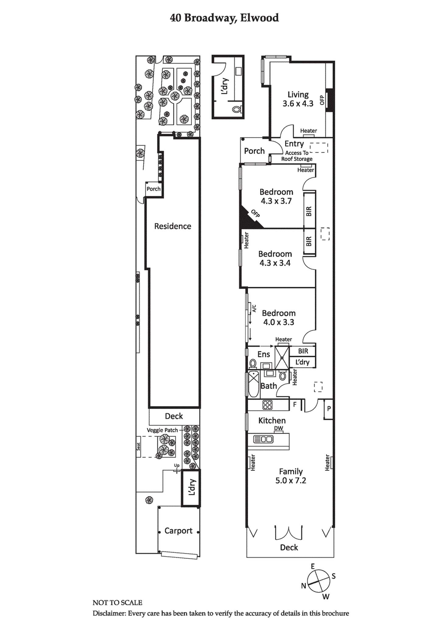 Floorplan of Homely house listing, 40 Broadway, Elwood VIC 3184