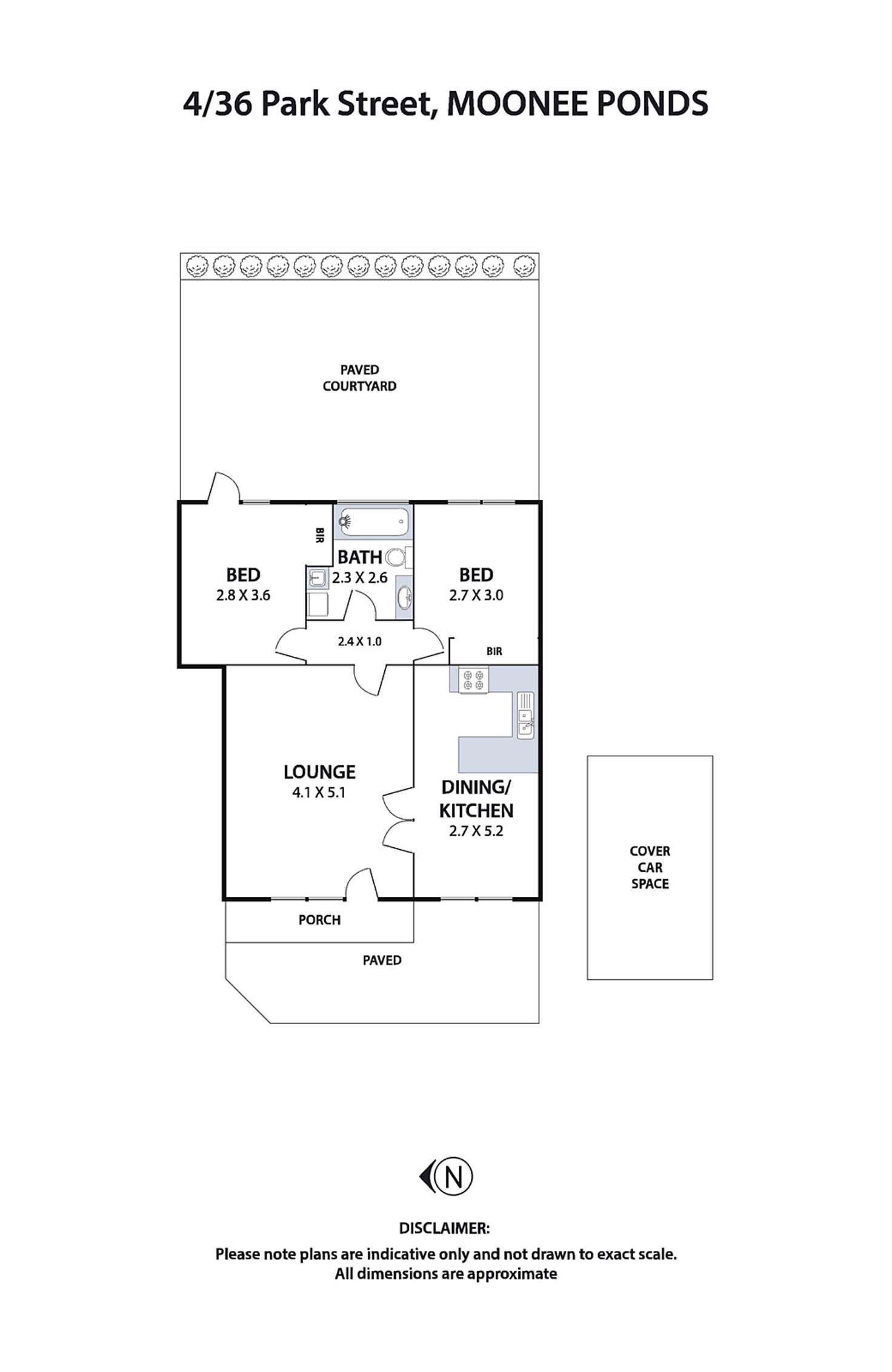 Floorplan of Homely unit listing, 4/36 Park Street, Moonee Ponds VIC 3039