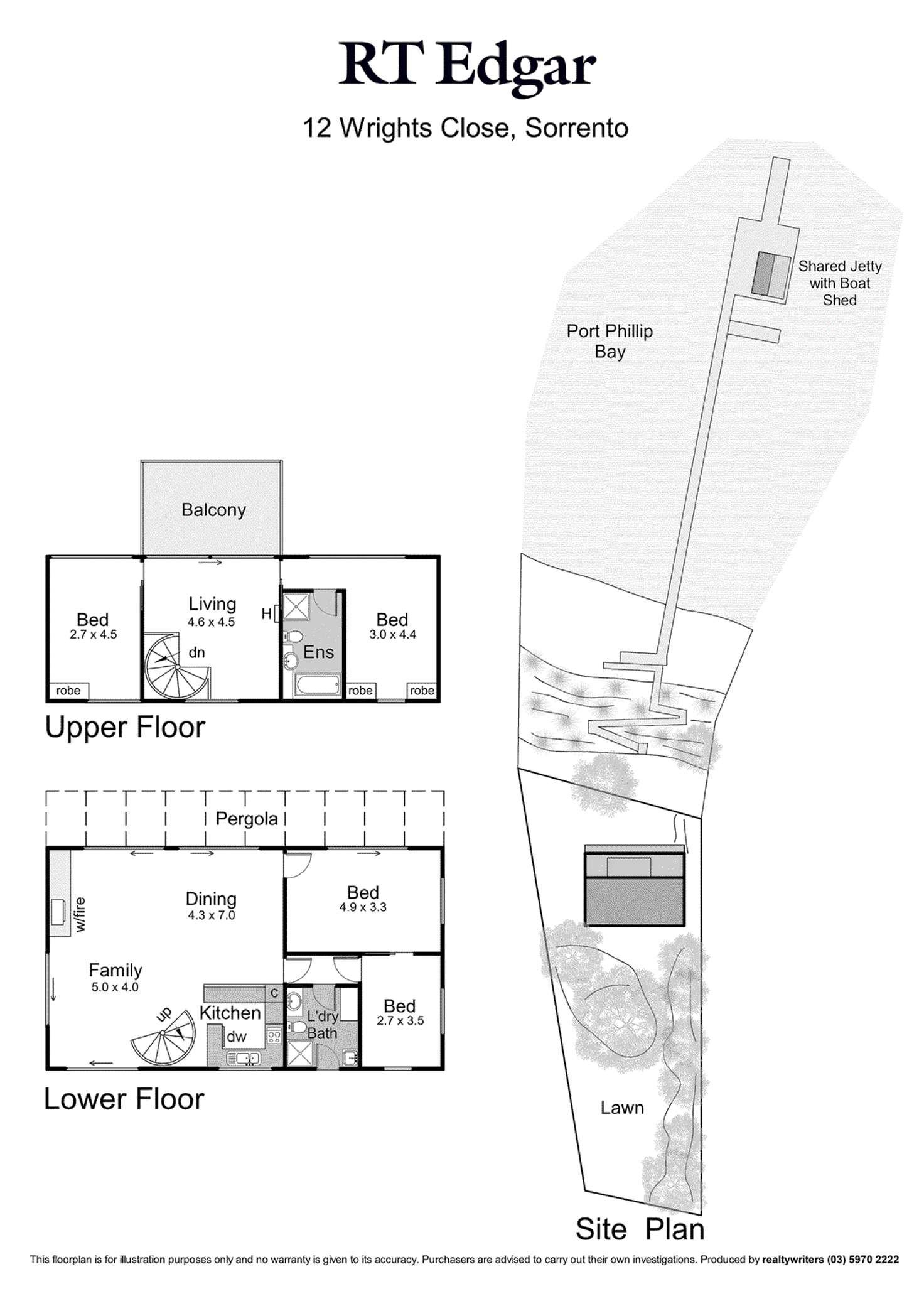 Floorplan of Homely house listing, 12 Wrights Close, Sorrento VIC 3943