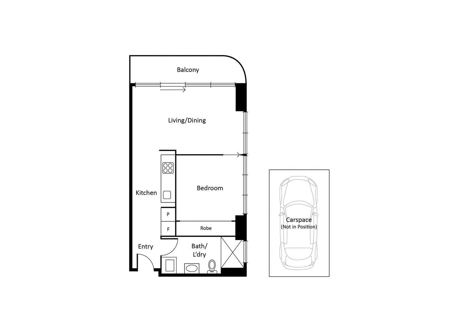 Floorplan of Homely apartment listing, 508/1 Porter Street, Hawthorn East VIC 3123