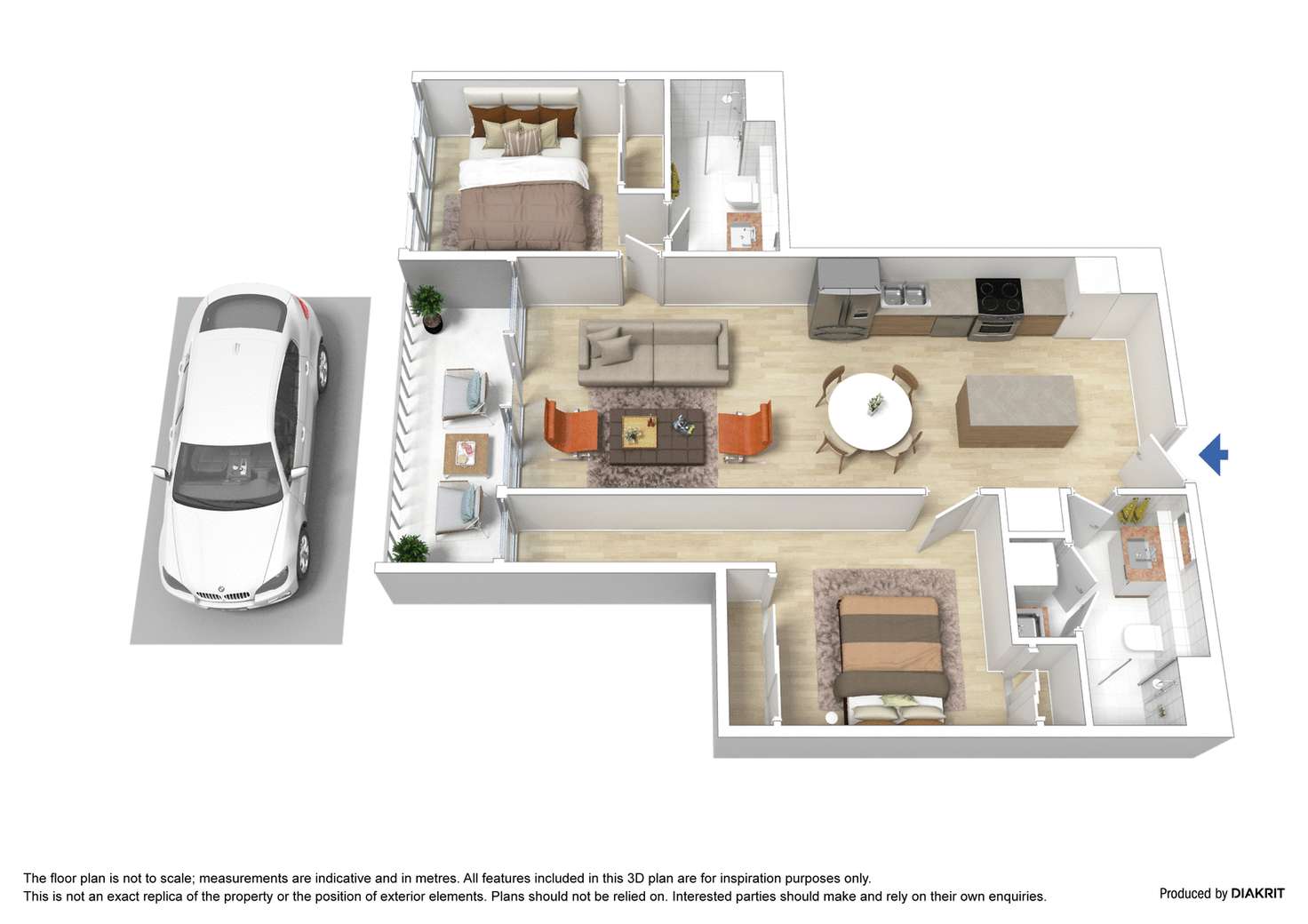 Floorplan of Homely apartment listing, 1209/15 Doepel Way, Docklands VIC 3008