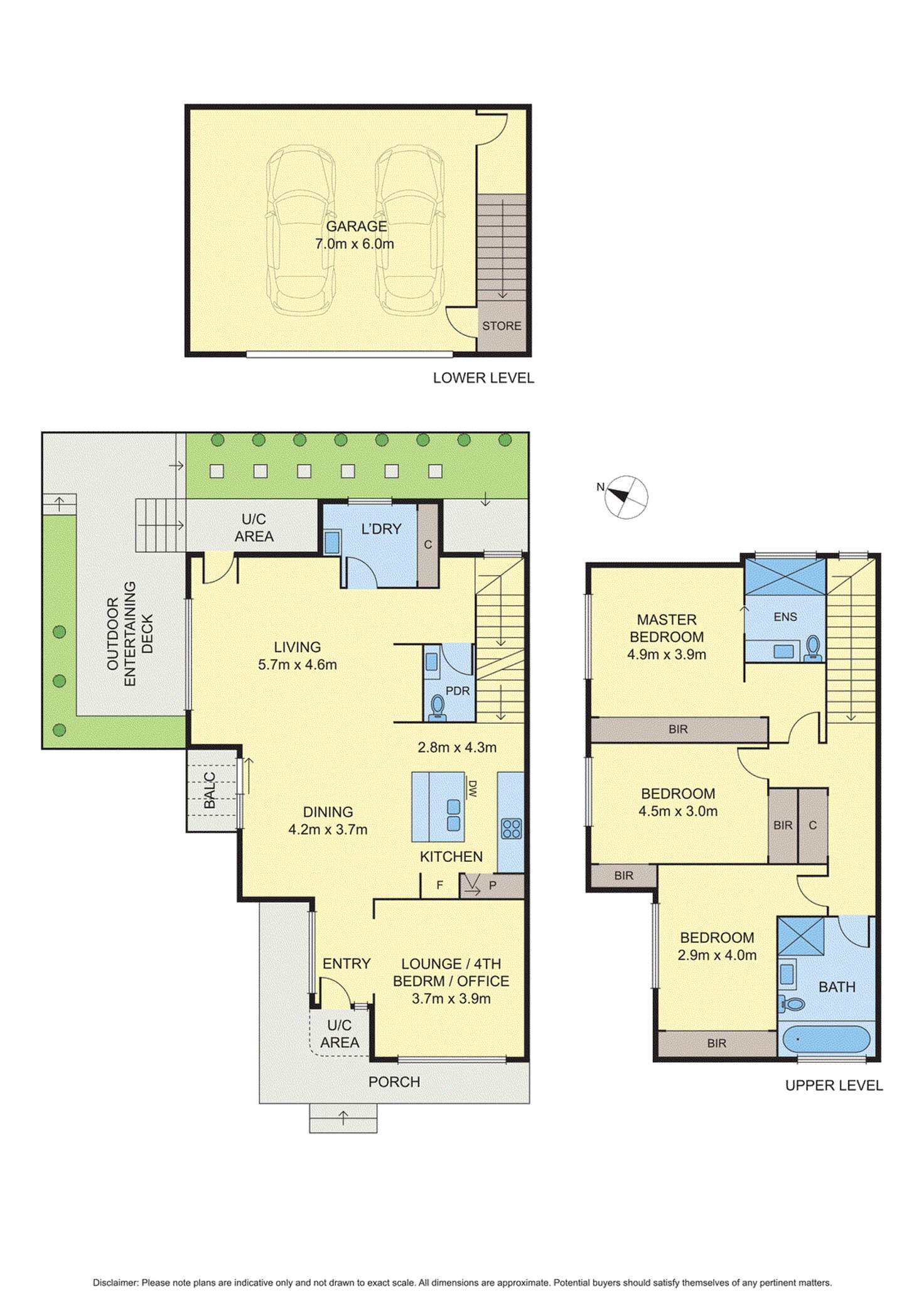 Floorplan of Homely townhouse listing, 1/266 Manningham Road, Templestowe Lower VIC 3107