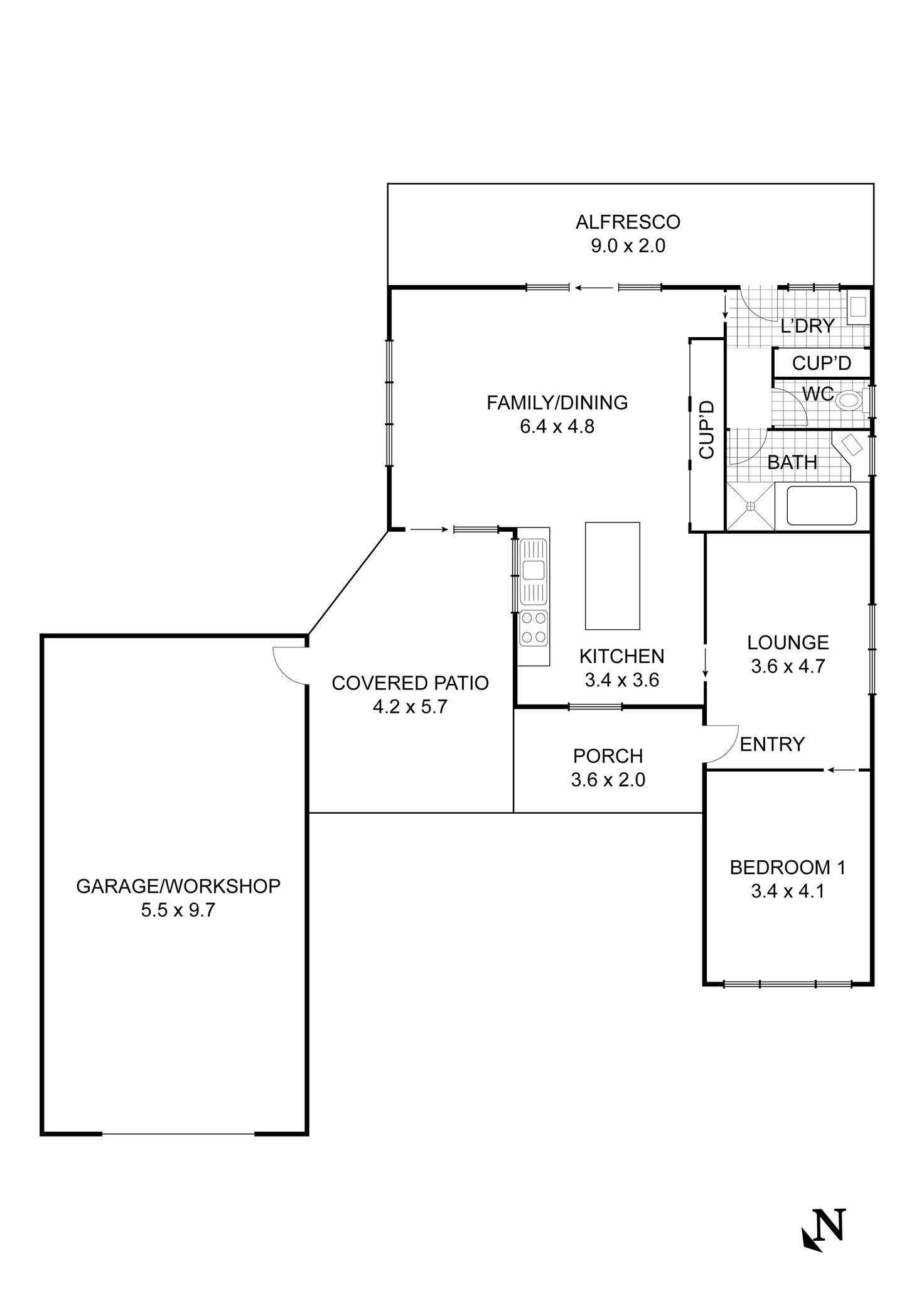 Floorplan of Homely house listing, 186 High Street, Broadford VIC 3658