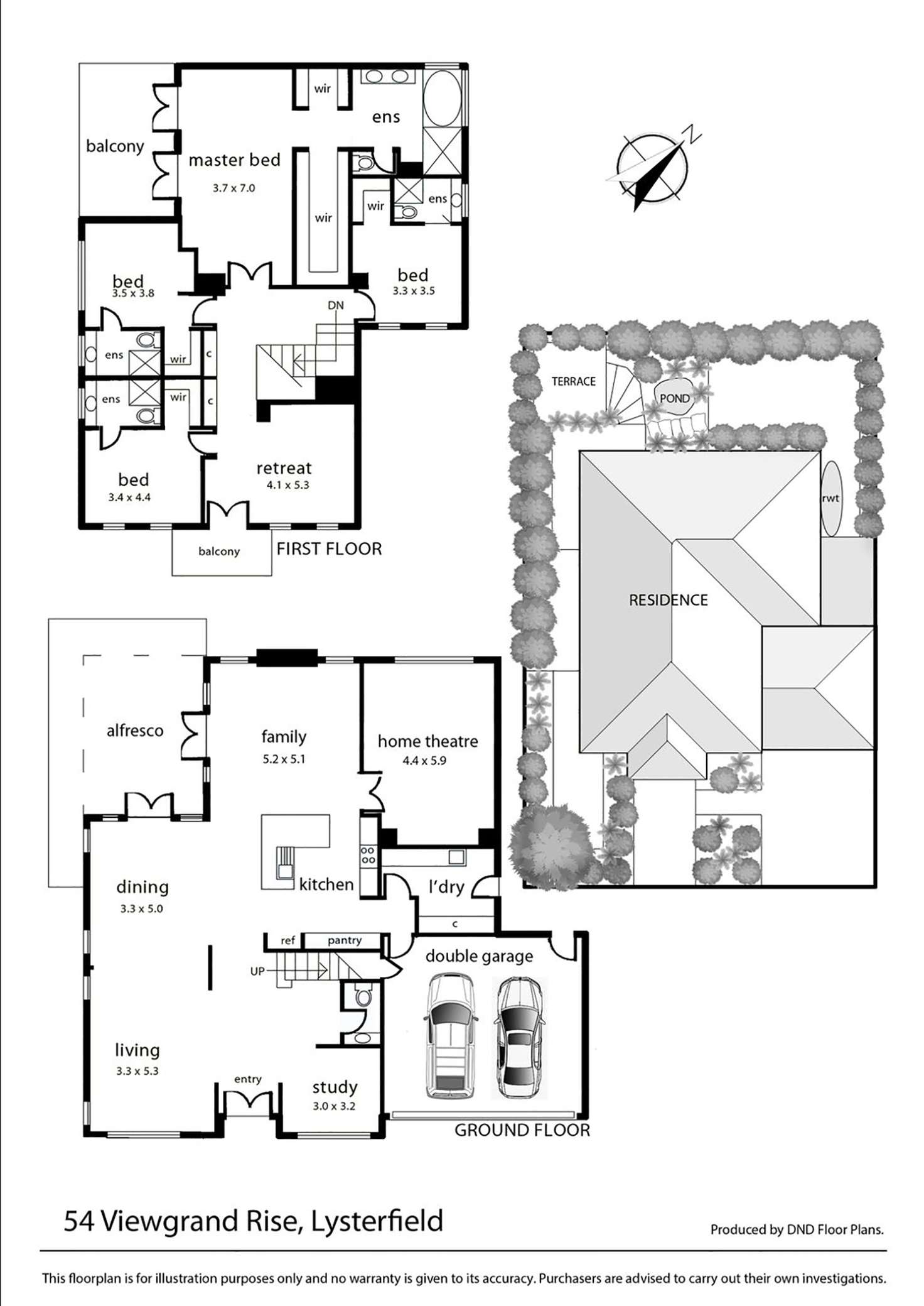 Floorplan of Homely house listing, 54 Viewgrand Rise, Lysterfield VIC 3156