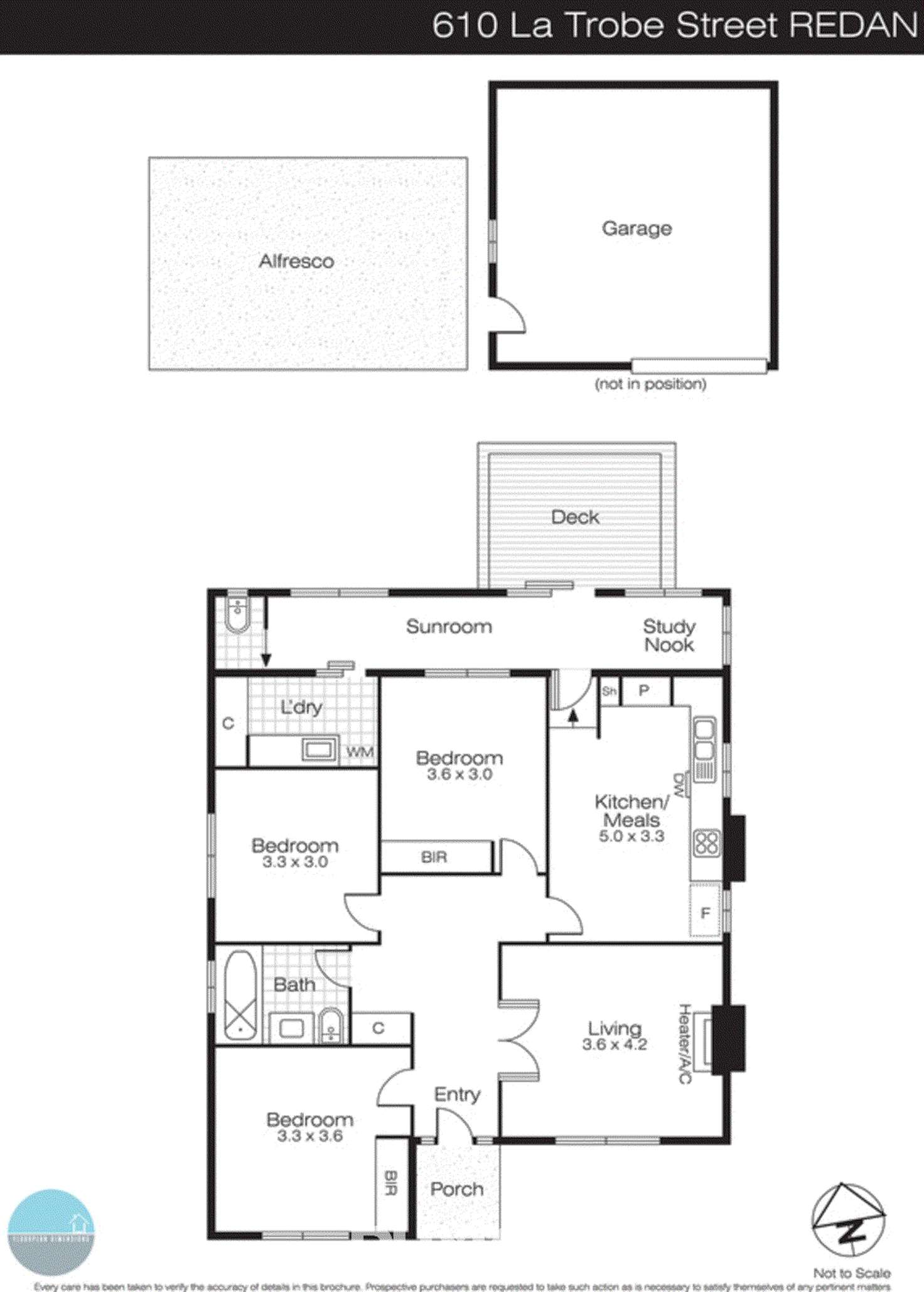 Floorplan of Homely house listing, 610 Latrobe Street, Redan VIC 3350