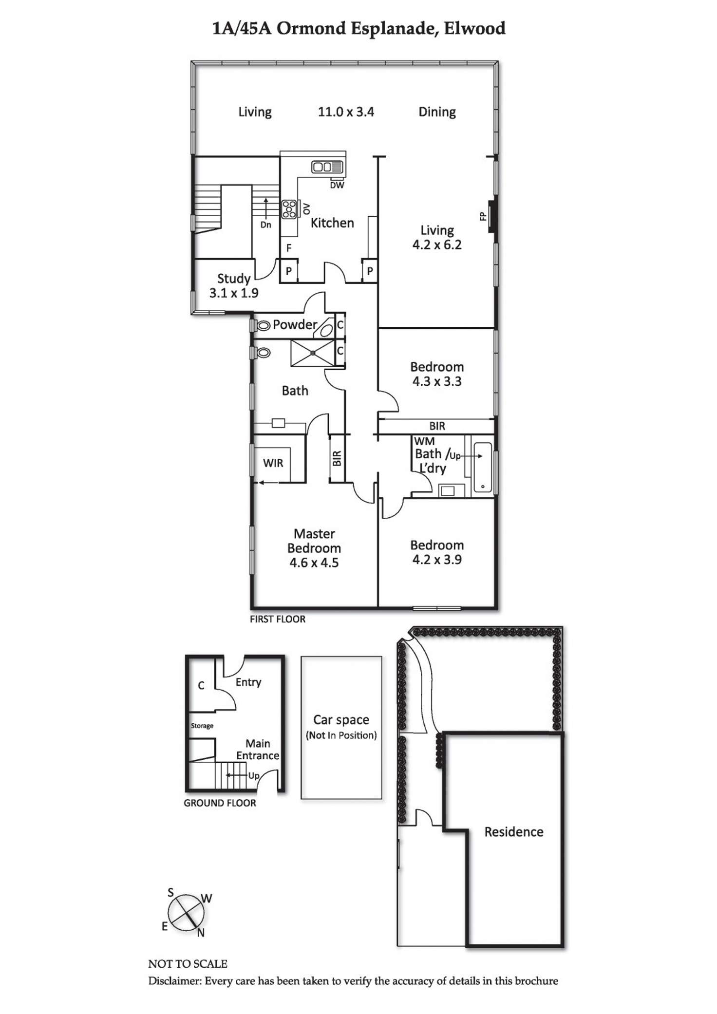 Floorplan of Homely apartment listing, 1A/45A Ormond Esplanade, Elwood VIC 3184