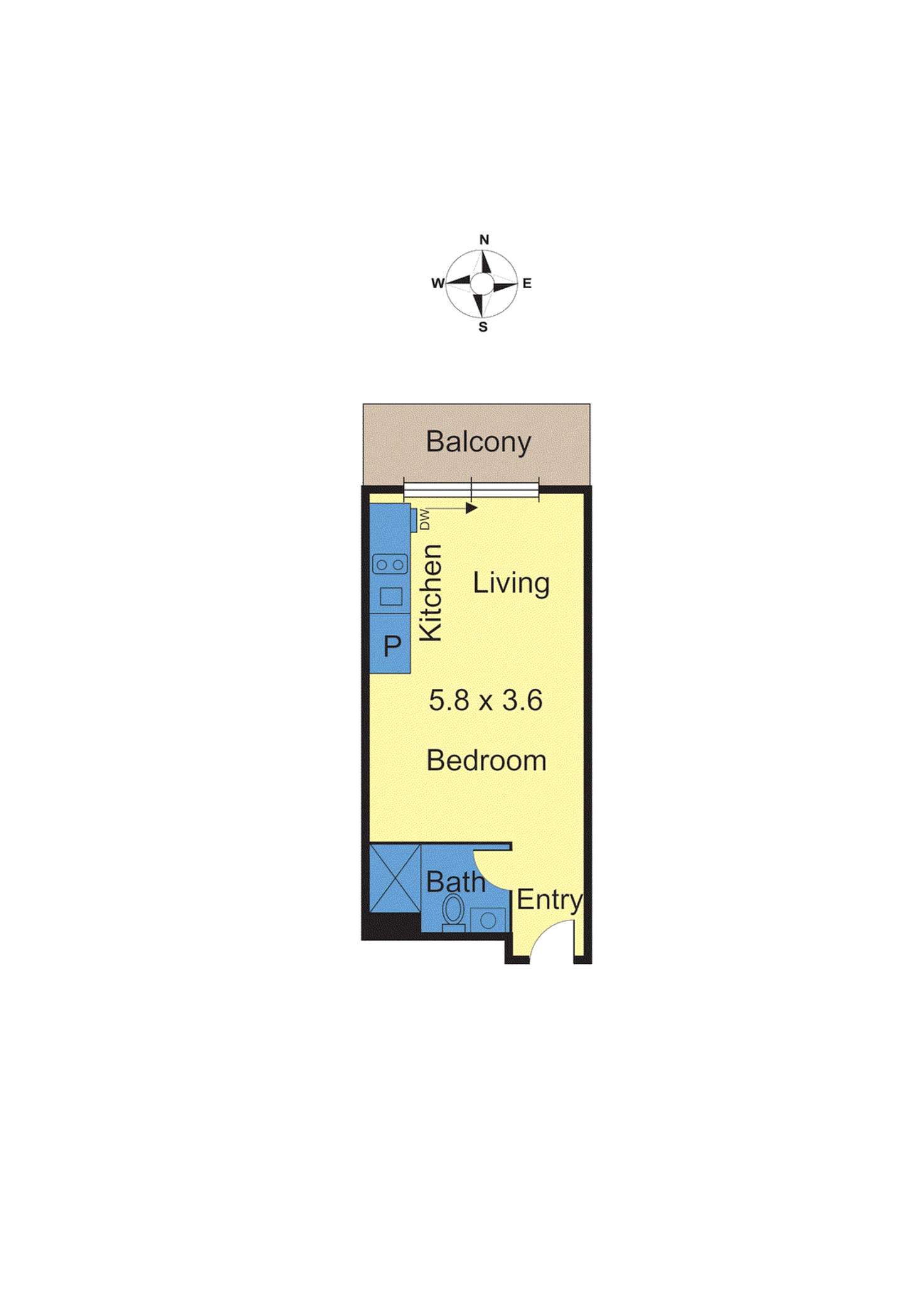 Floorplan of Homely apartment listing, 610/616 Glenferrie Road, Hawthorn VIC 3122