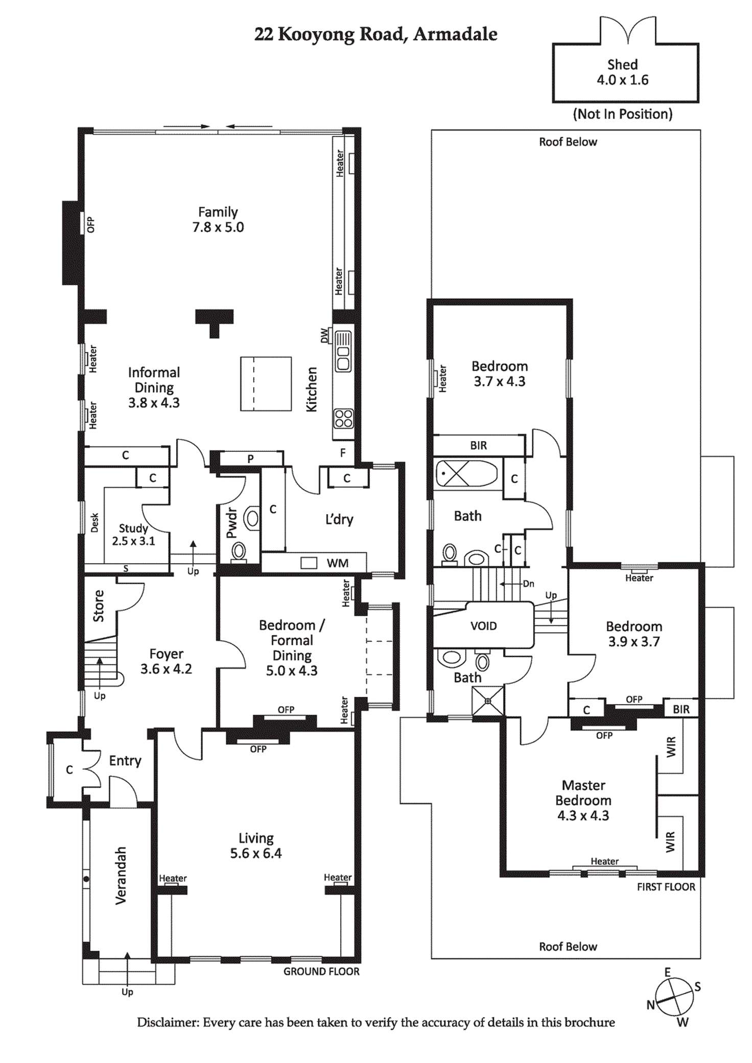 Floorplan of Homely house listing, 22 Kooyong Road, Armadale VIC 3143