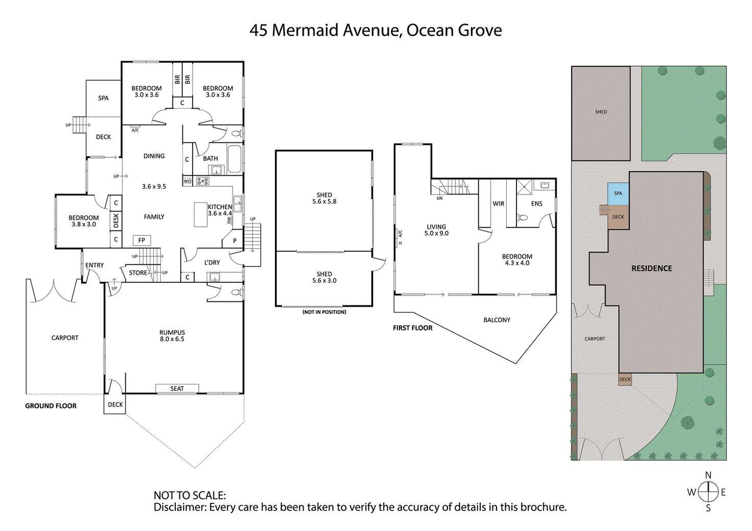 Floorplan of Homely house listing, 45 Mermaid Avenue, Ocean Grove VIC 3226