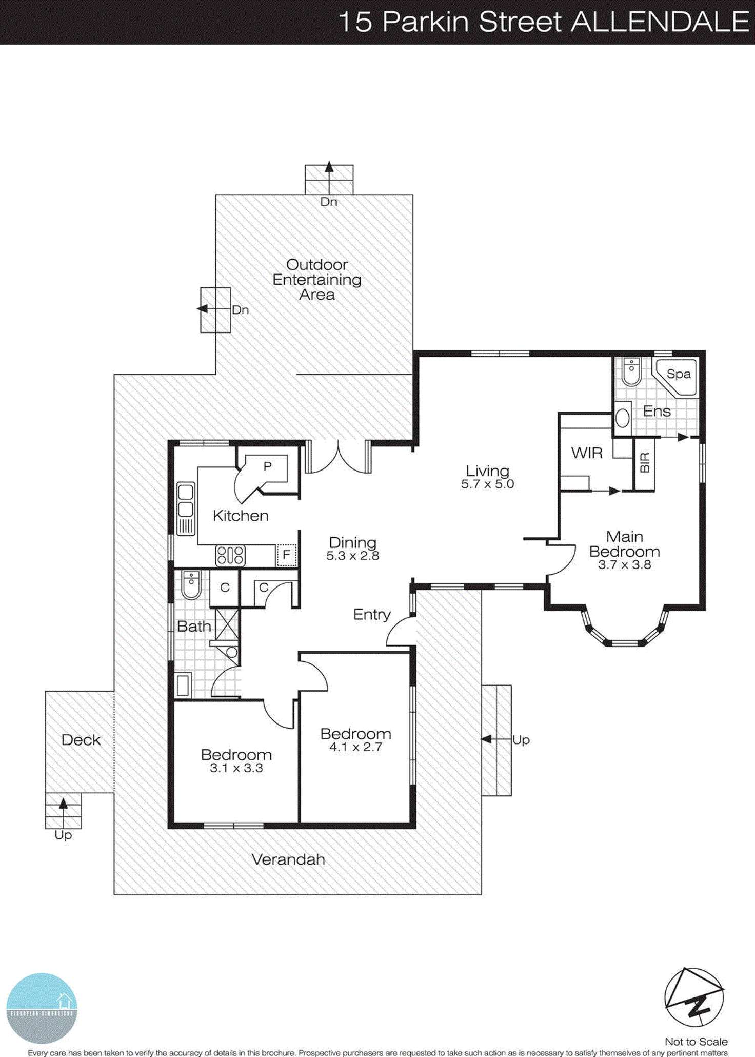 Floorplan of Homely house listing, 15 Parkin Street, Allendale VIC 3364